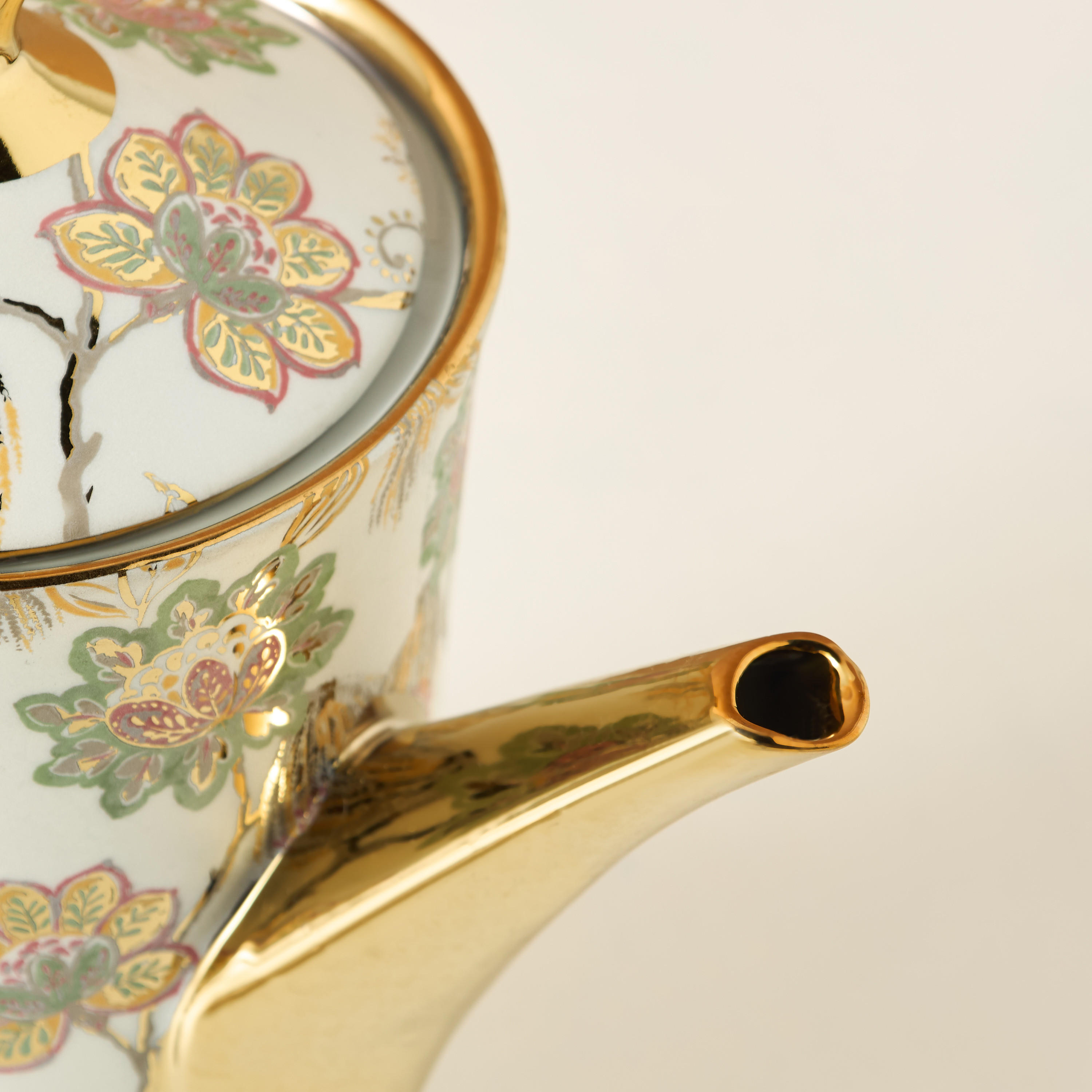 Floral Print 13-Piece Porcelain Tea Set-household-dining-teaandcoffee-teaandcoffeesets-image-5