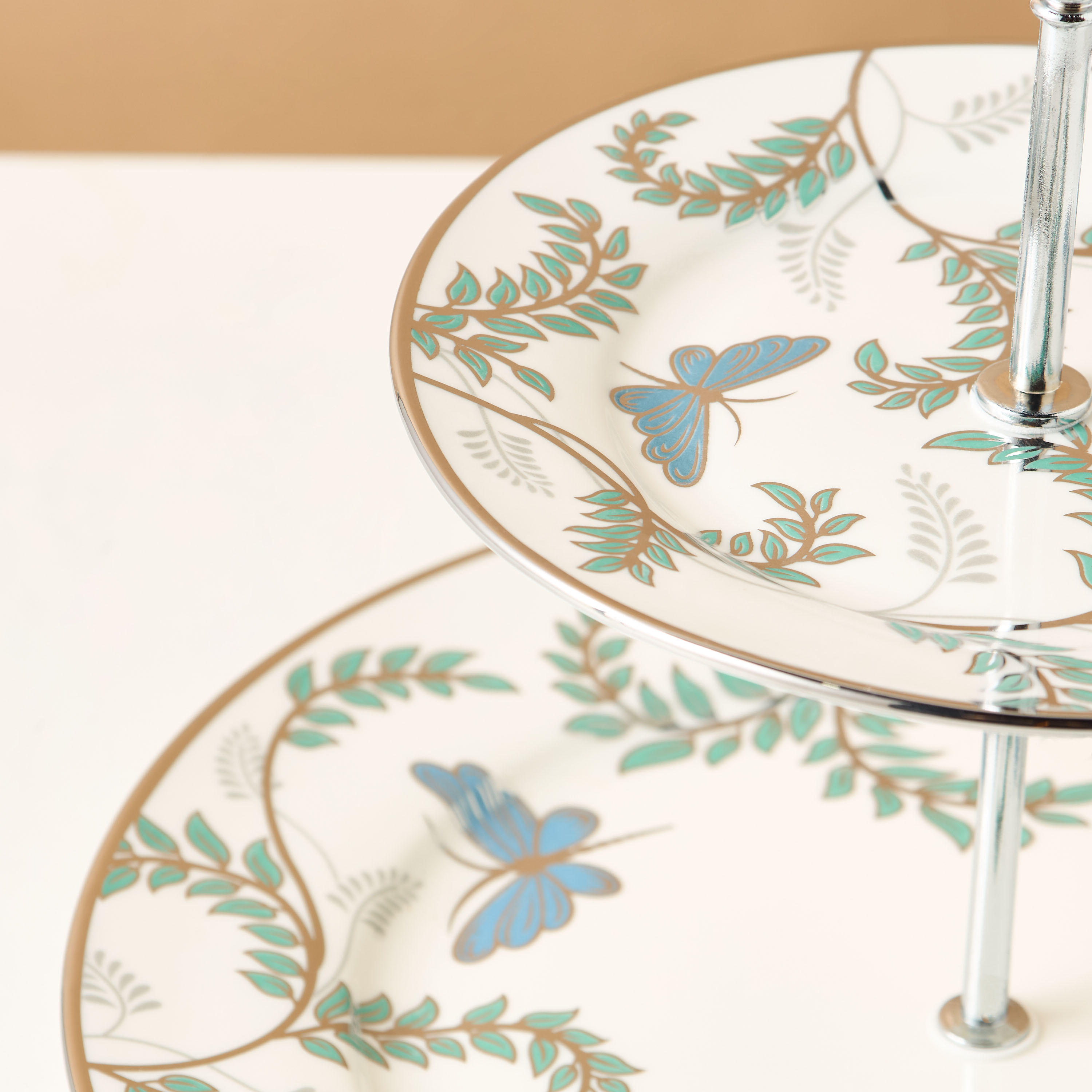 Blue Butterfly Ceramic Cake Stand-household-dining-serveware-cakestands-image-4
