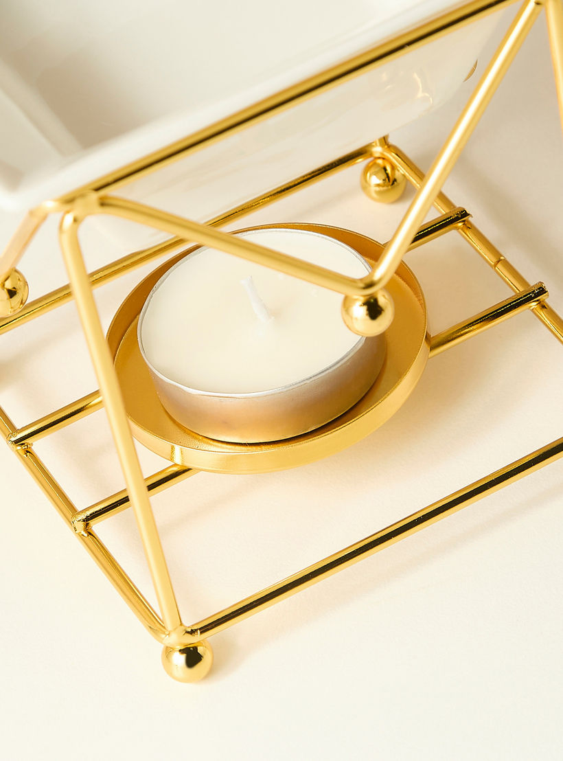 Metal Oil Burner with Tealight Candle and Fragrance Oil Gift Set-household-homefragrance-fragrancegiftset-image-5