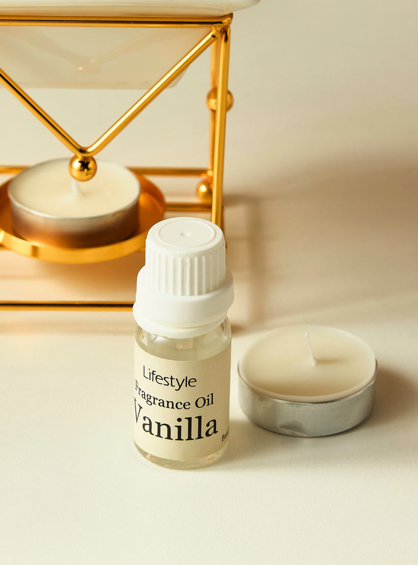 Metal Oil Burner with Tealight Candle and Fragrance Oil Gift Set-household-homefragrance-fragrancegiftset-image-6