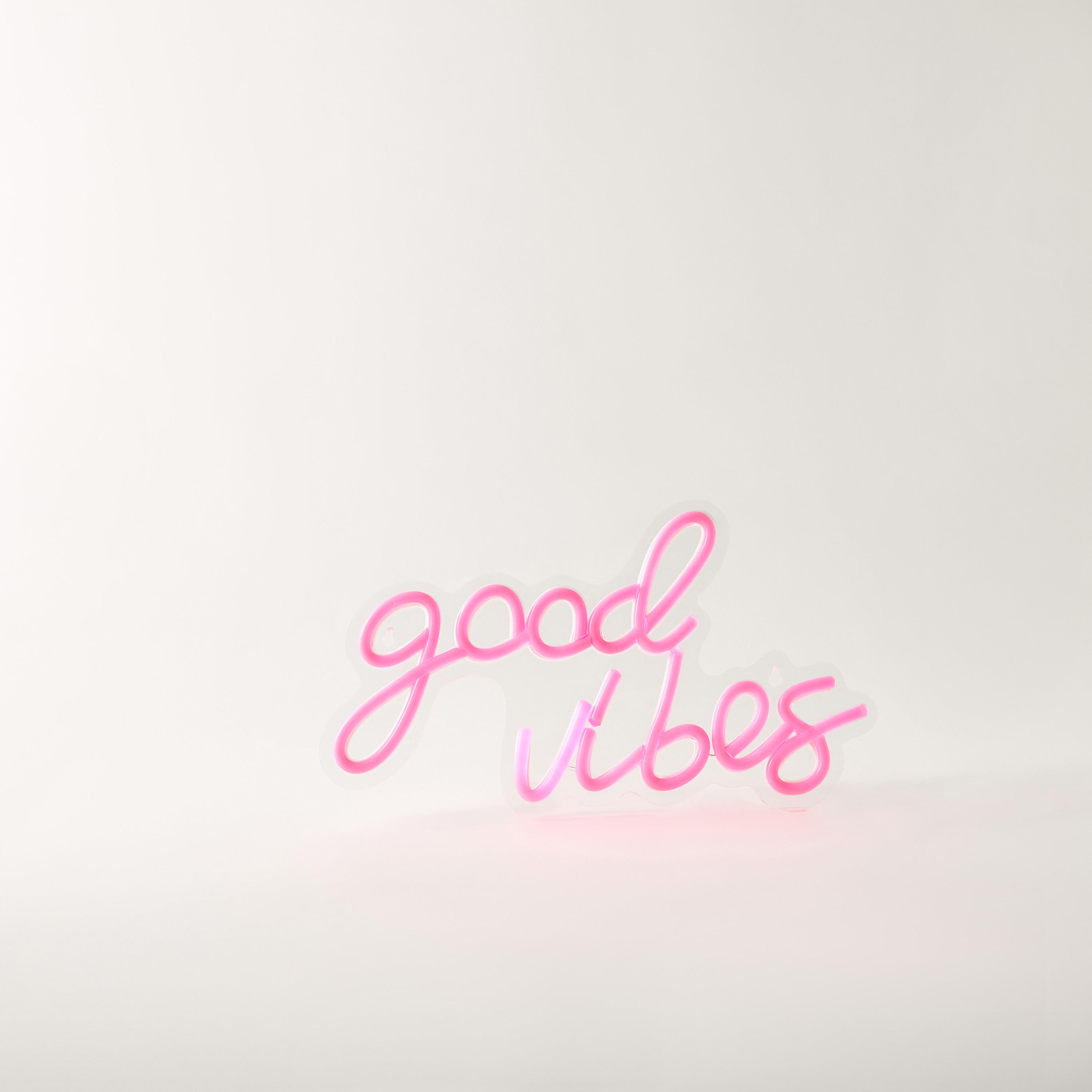 Good Vibes Neon Light with USB Cable - 31x19x2 cms-household-lighting-decorativelighting-noveltylights-image-1