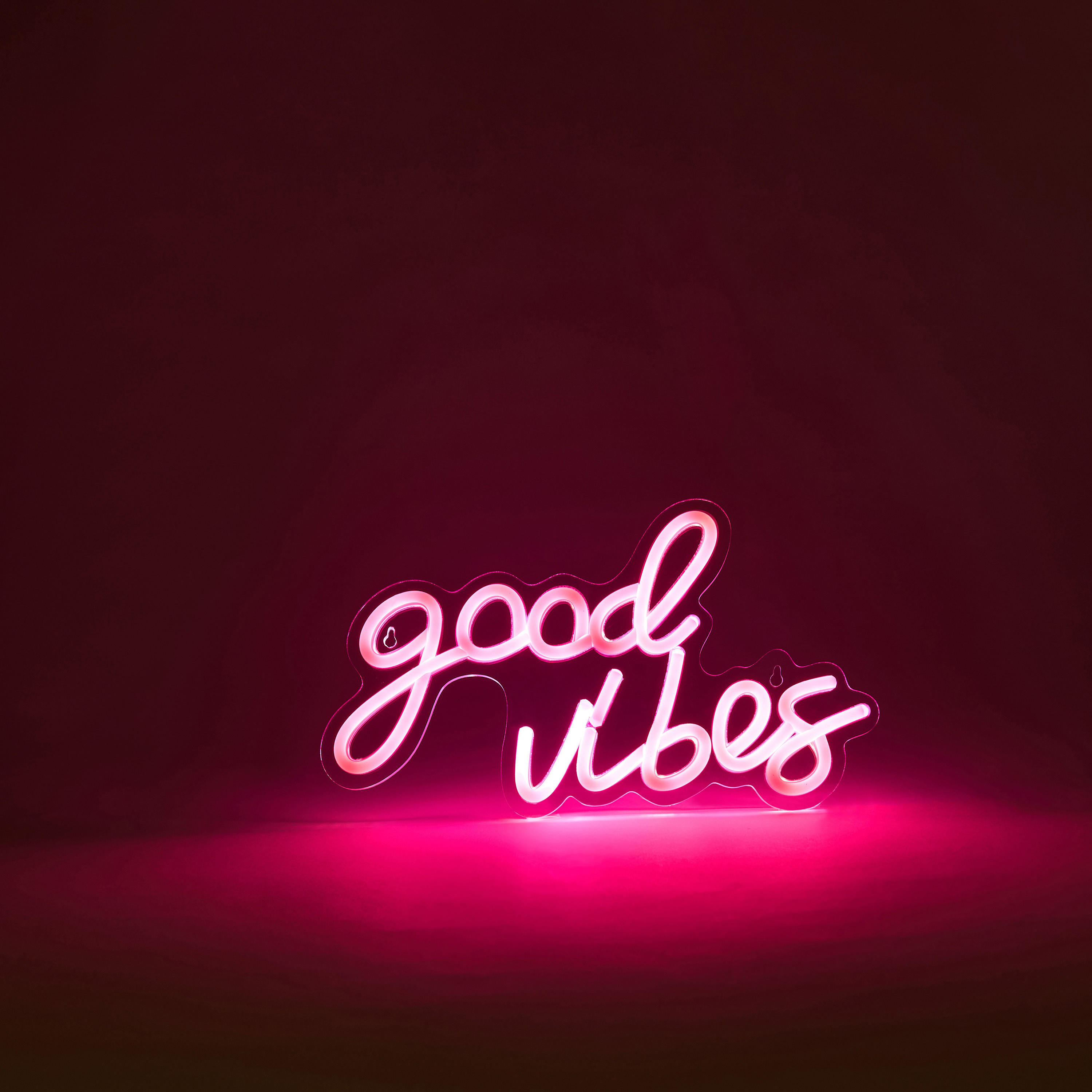 Good Vibes Neon Light with USB Cable - 31x19x2 cms-household-lighting-decorativelighting-noveltylights-image-2