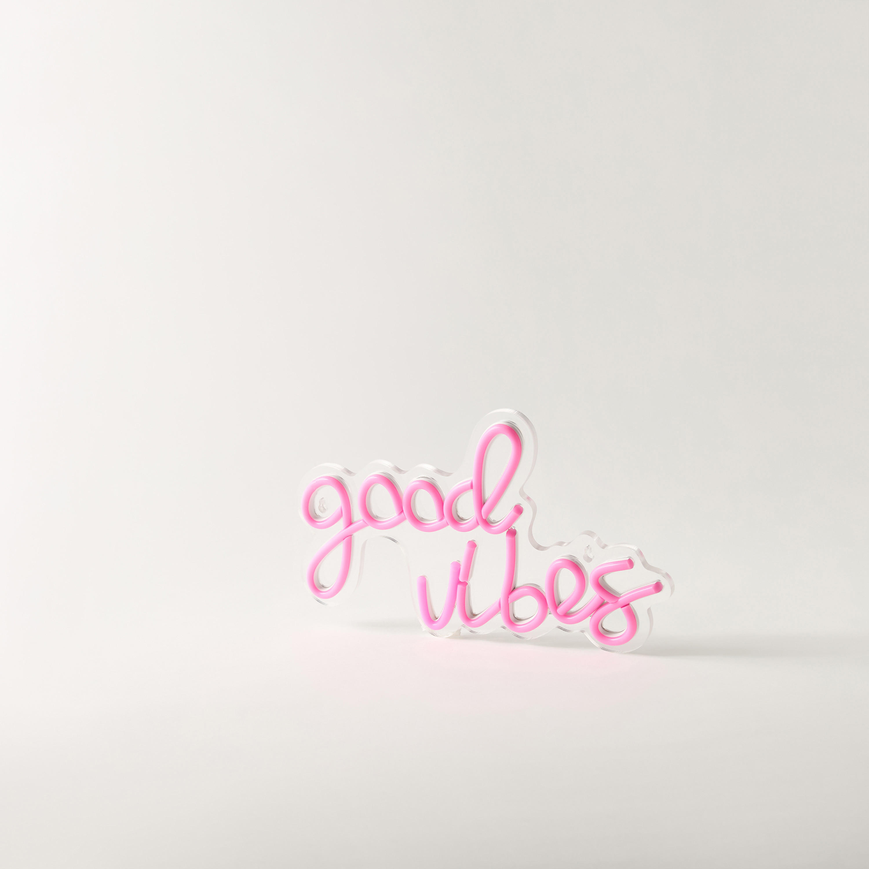Good Vibes Neon Light with USB Cable - 31x19x2 cms-household-lighting-decorativelighting-noveltylights-image-3