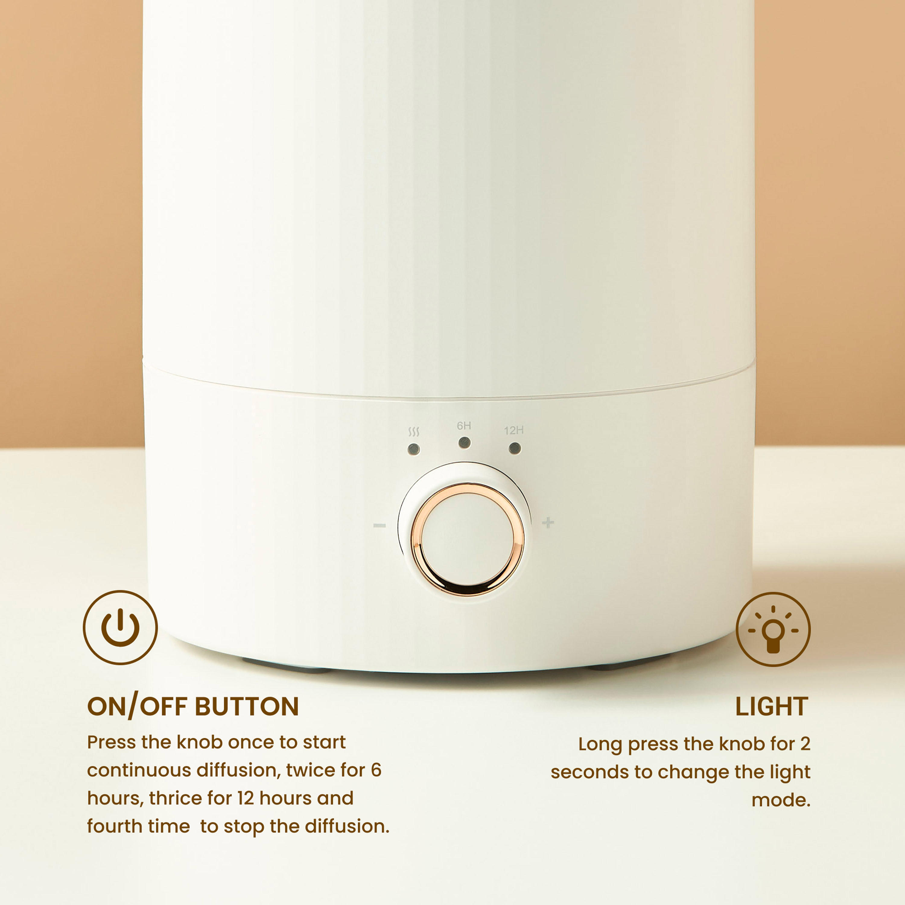 Ribbed Snowy Electrical Diffuser - 2 L-household-homefragrance-airrevitalisersandhumidifiers-image-4