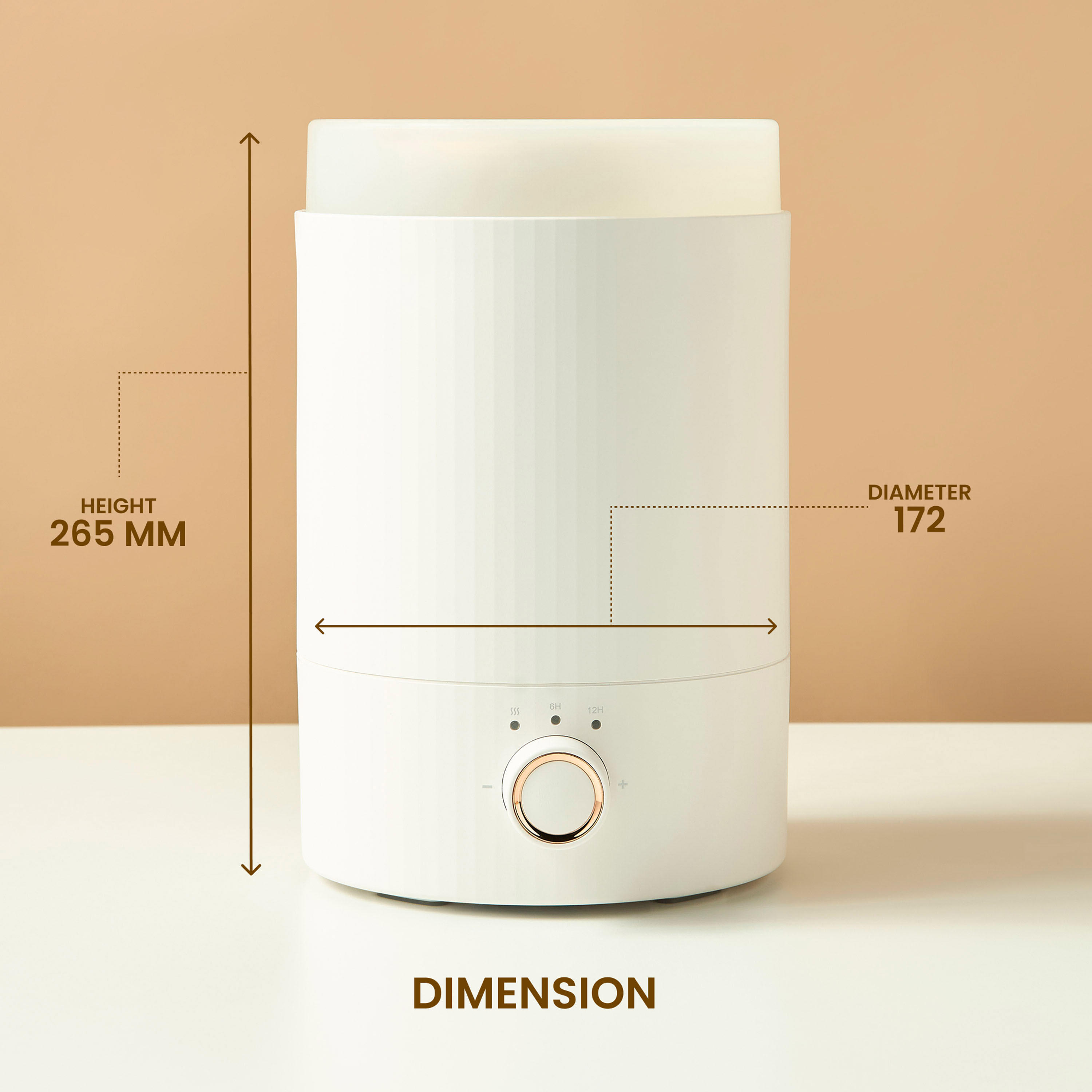 Ribbed Snowy Electrical Diffuser - 2 L-household-homefragrance-airrevitalisersandhumidifiers-image-5
