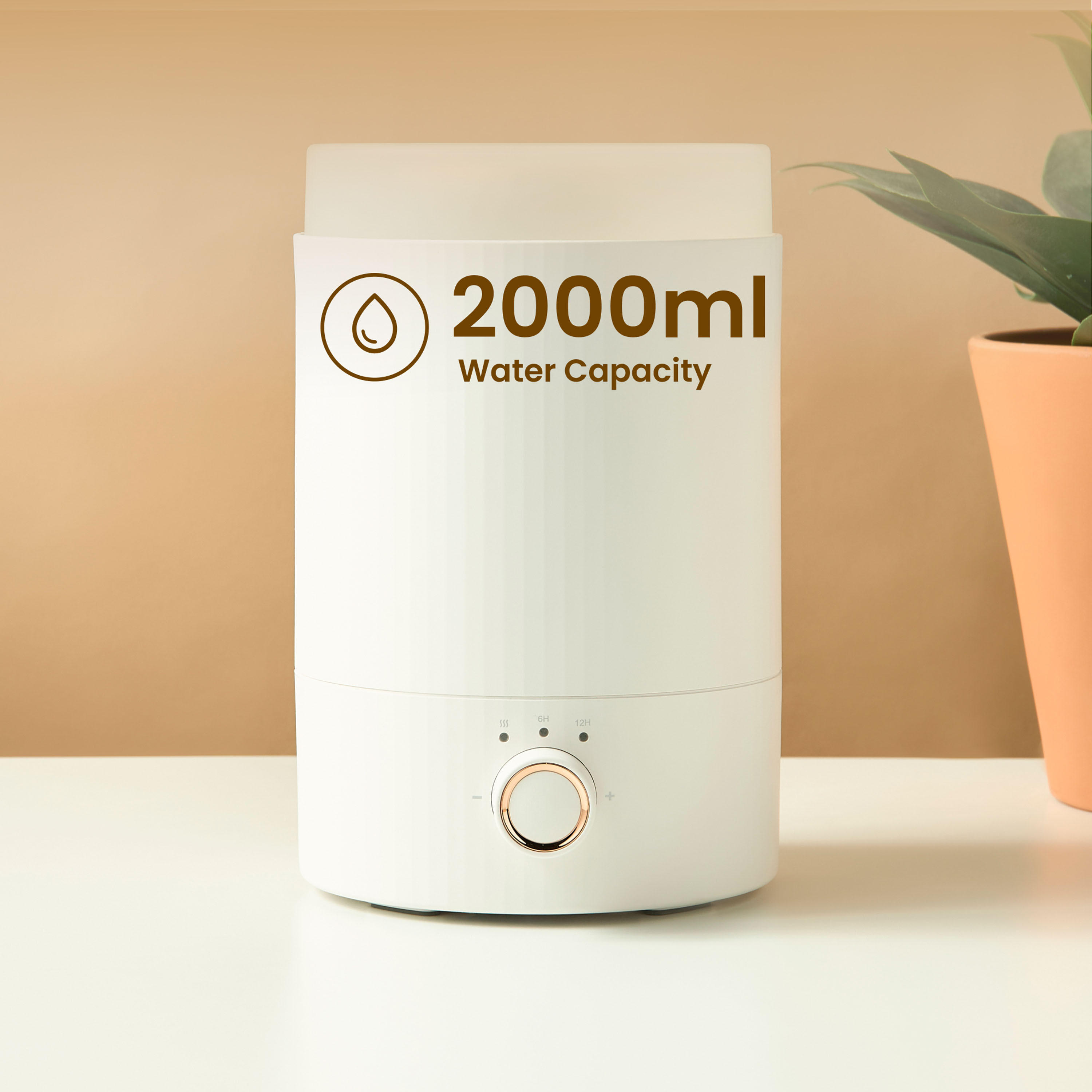 Ribbed Snowy Electrical Diffuser - 2 L-household-homefragrance-airrevitalisersandhumidifiers-image-6