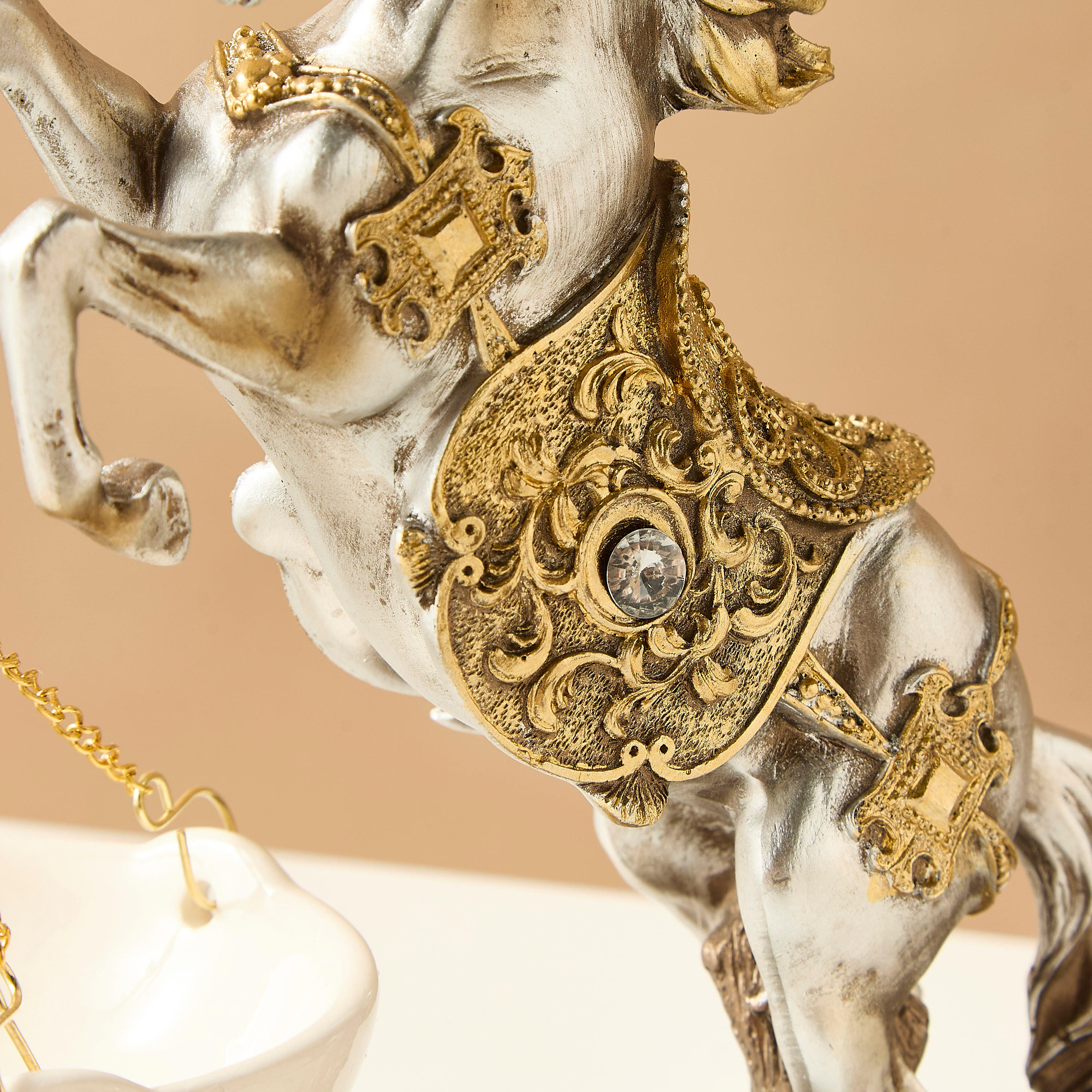 Horse Accent Oil Burner - 19x7x24 cms-household-homefragrance-burners-image-6