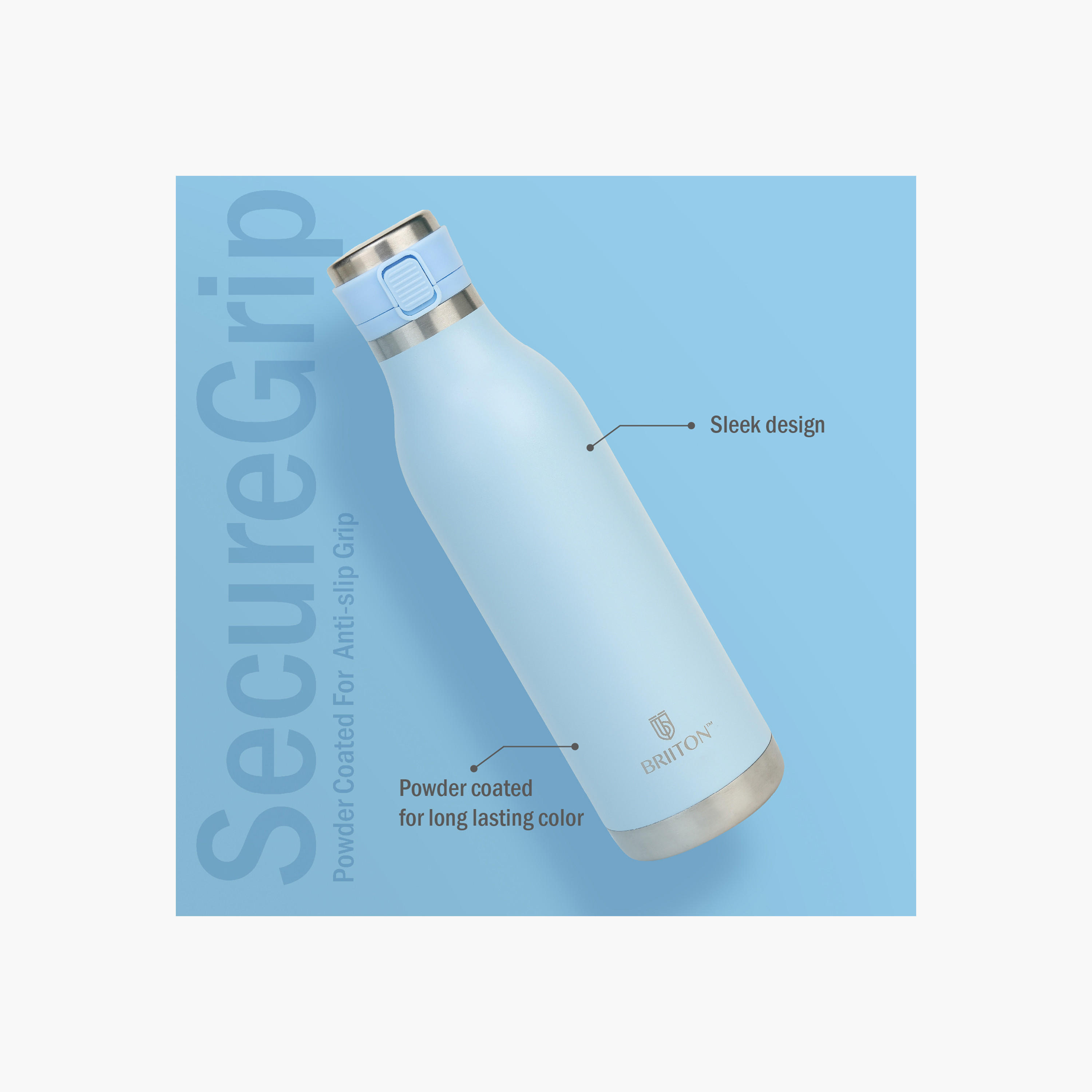 Briiton Logo Print Insulated Stainless Steel Water Bottle - 750 ml-household-dining-drinkserveware-bottles-image-2