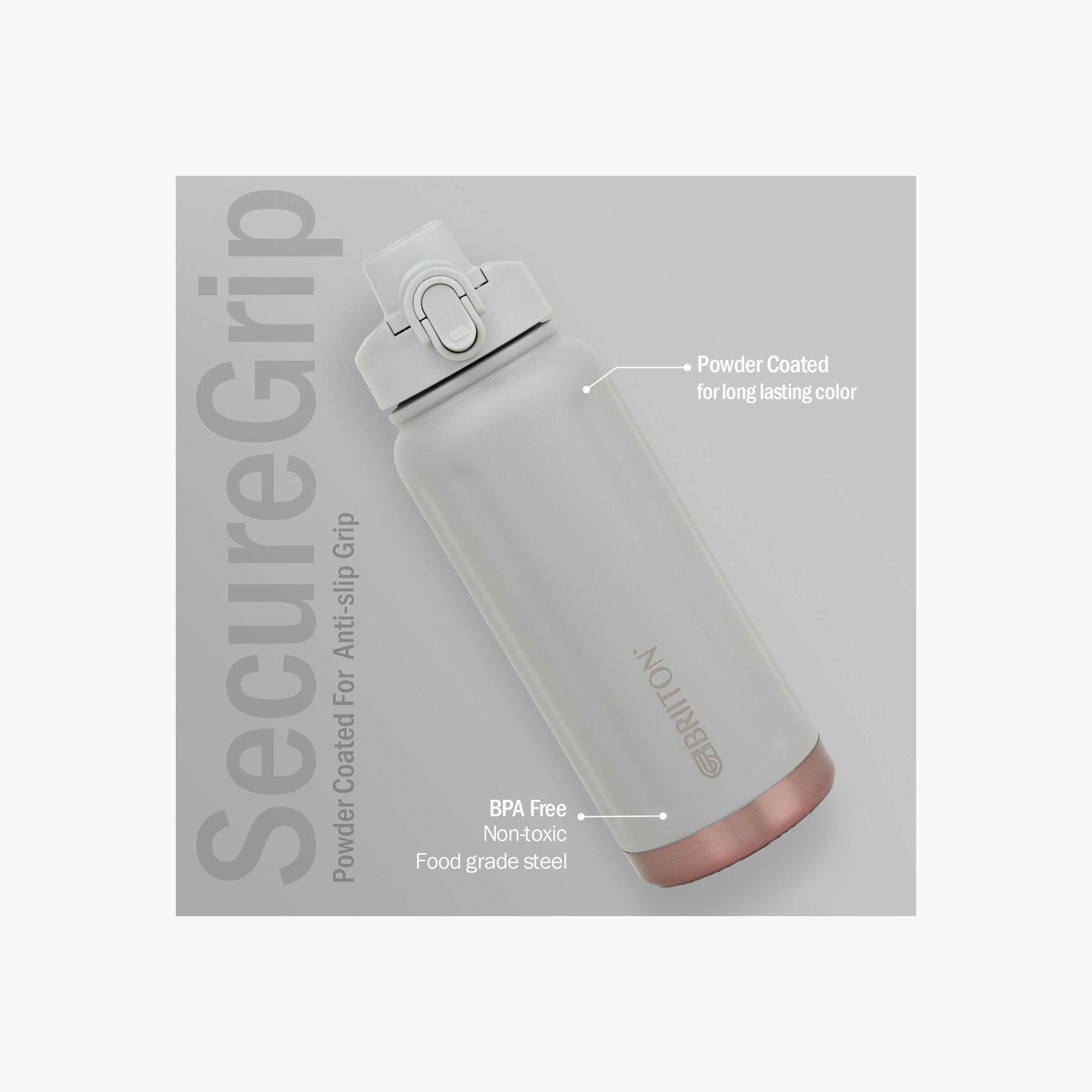 Briiton Logo Print Insulated Stainless Steel Water Bottle - 750 ml-household-dining-drinkserveware-bottles-image-2