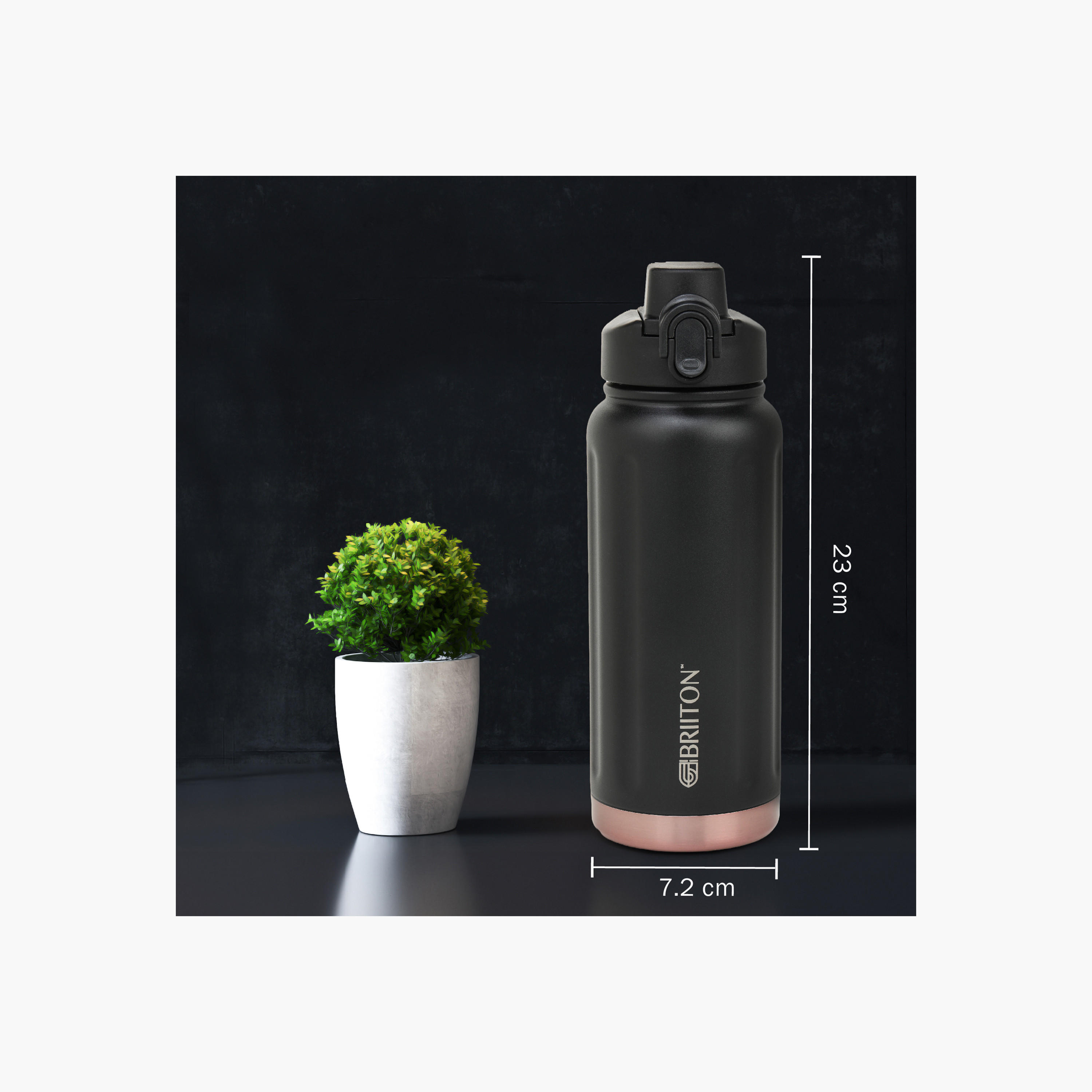 Briiton Logo Print Insulated Stainless Steel Water Bottle - 750 ml-household-dining-drinkserveware-bottles-image-3