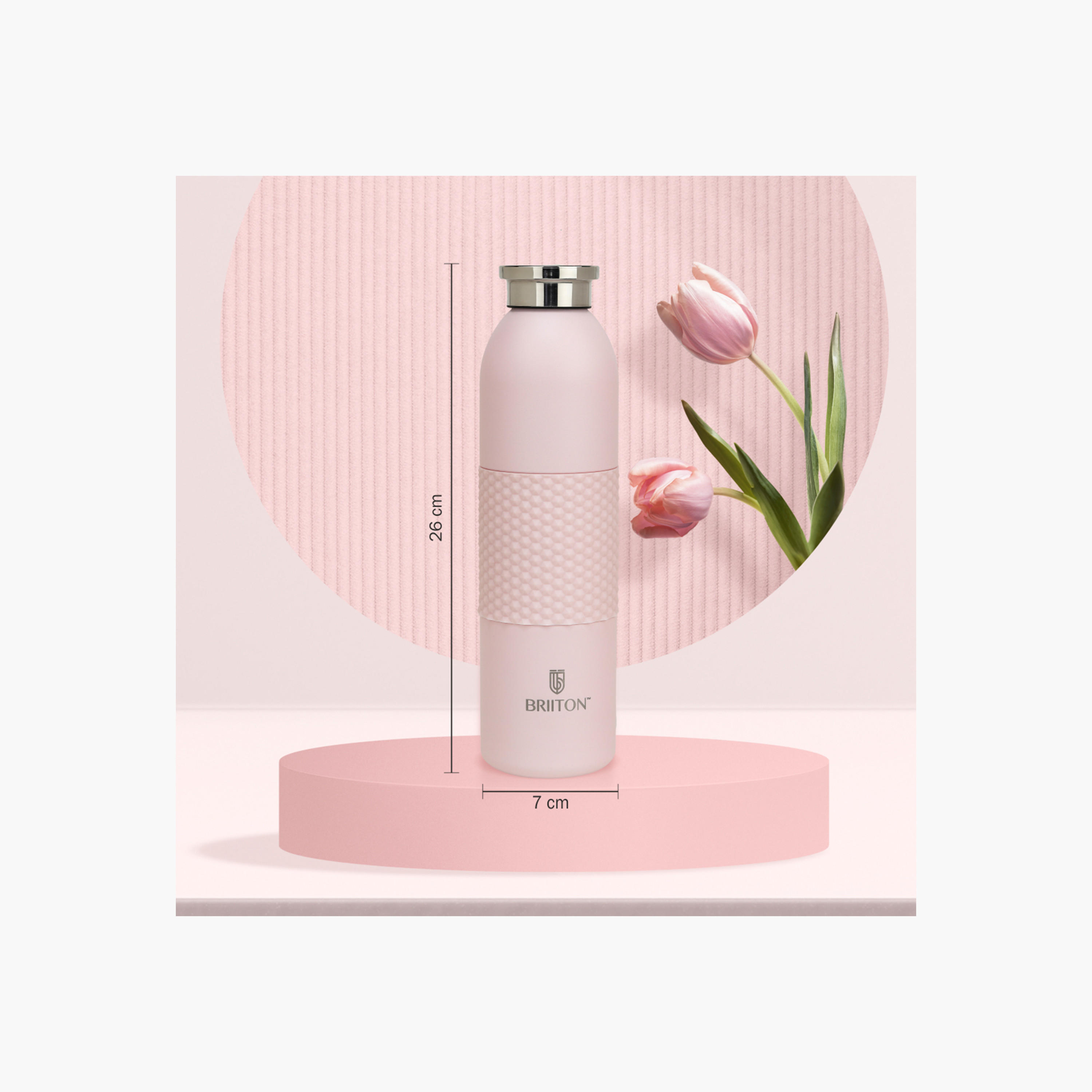 Briiton Logo Print Insulated Stainless Steel Water Bottle - 620 ml-household-dining-drinkserveware-bottles-image-3