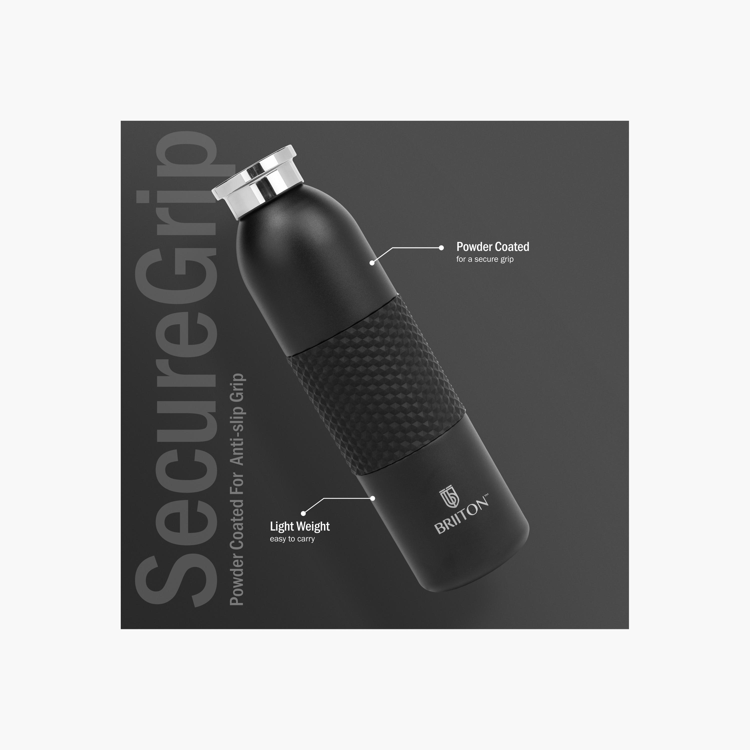 Briiton Logo Print Insulated Stainless Steel Water Bottle - 620 ml-household-dining-drinkserveware-bottles-image-1
