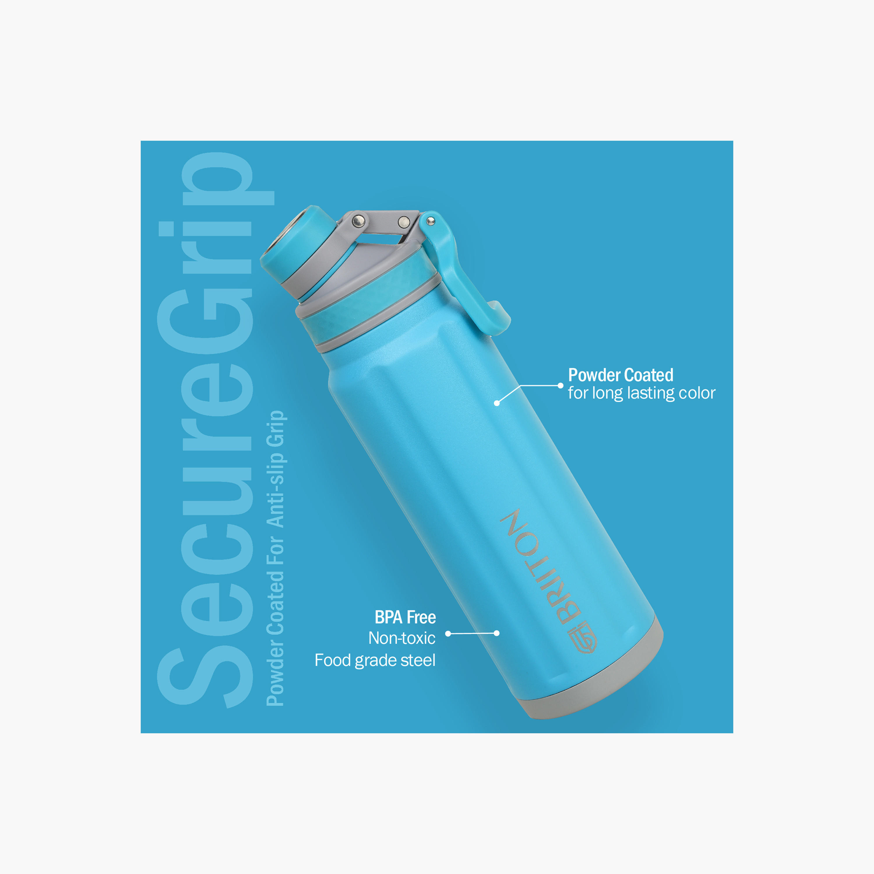 Briiton Logo Print Insulated Stainless Steel Water Bottle - 850 ml-household-dining-drinkserveware-bottles-image-2