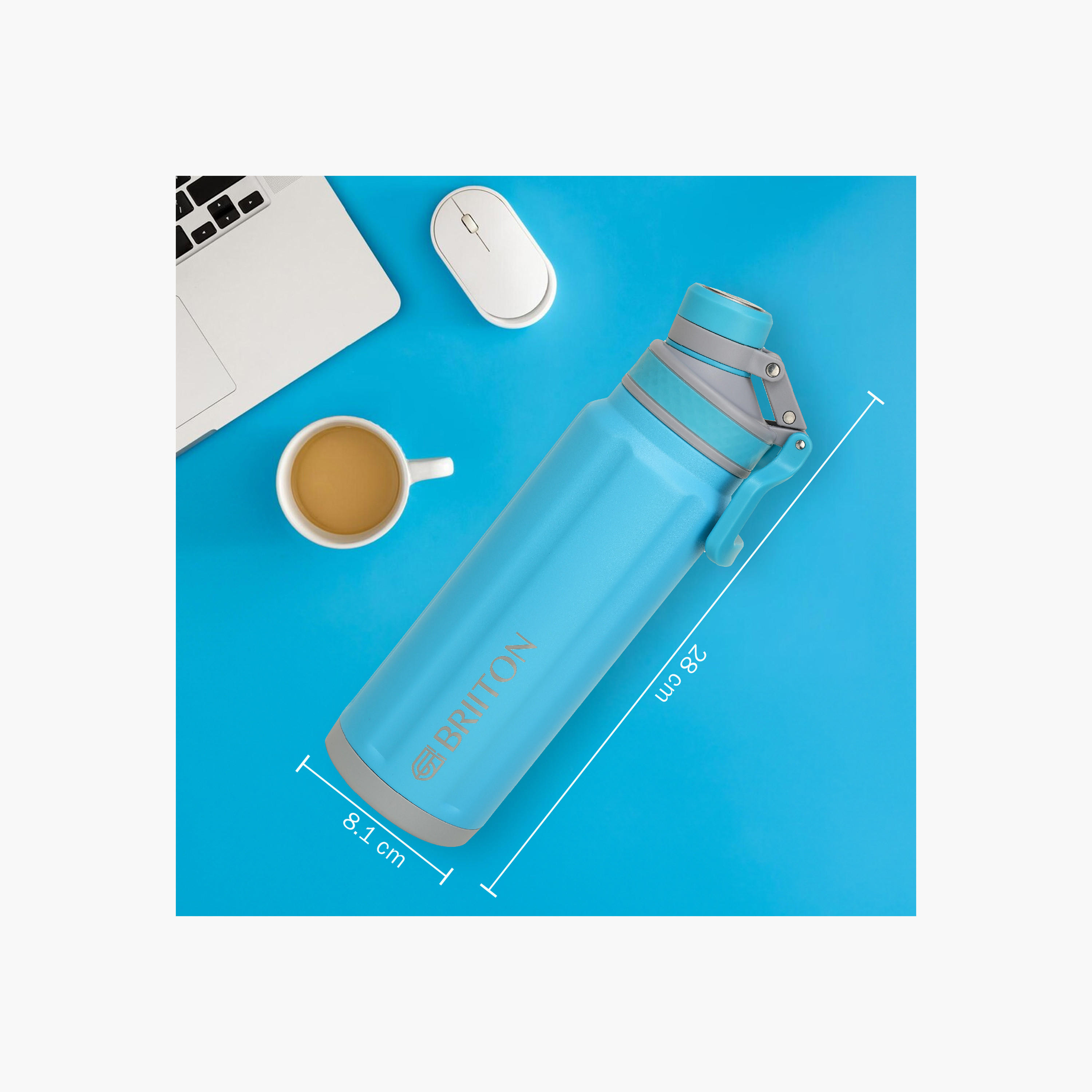 Briiton Logo Print Insulated Stainless Steel Water Bottle - 850 ml-household-dining-drinkserveware-bottles-image-3
