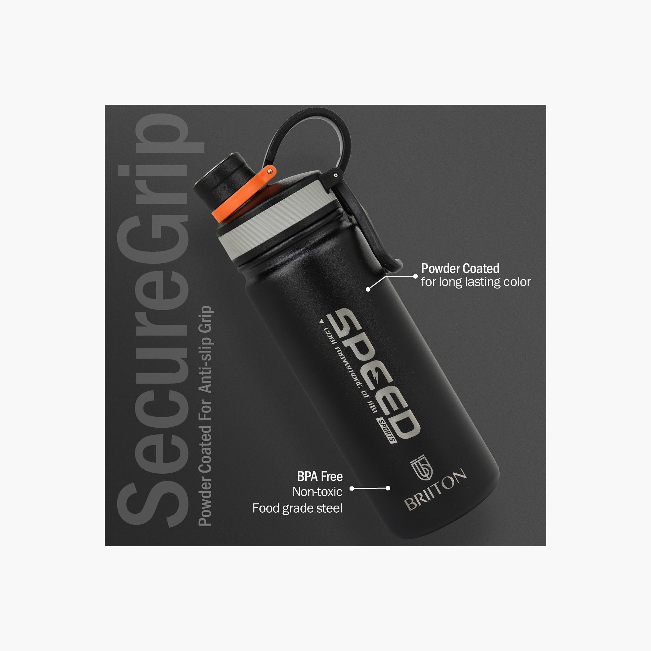 Briiton Printed Insulated Stainless Steel Water Bottle - 750 ml-household-dining-drinkserveware-bottles-image-2