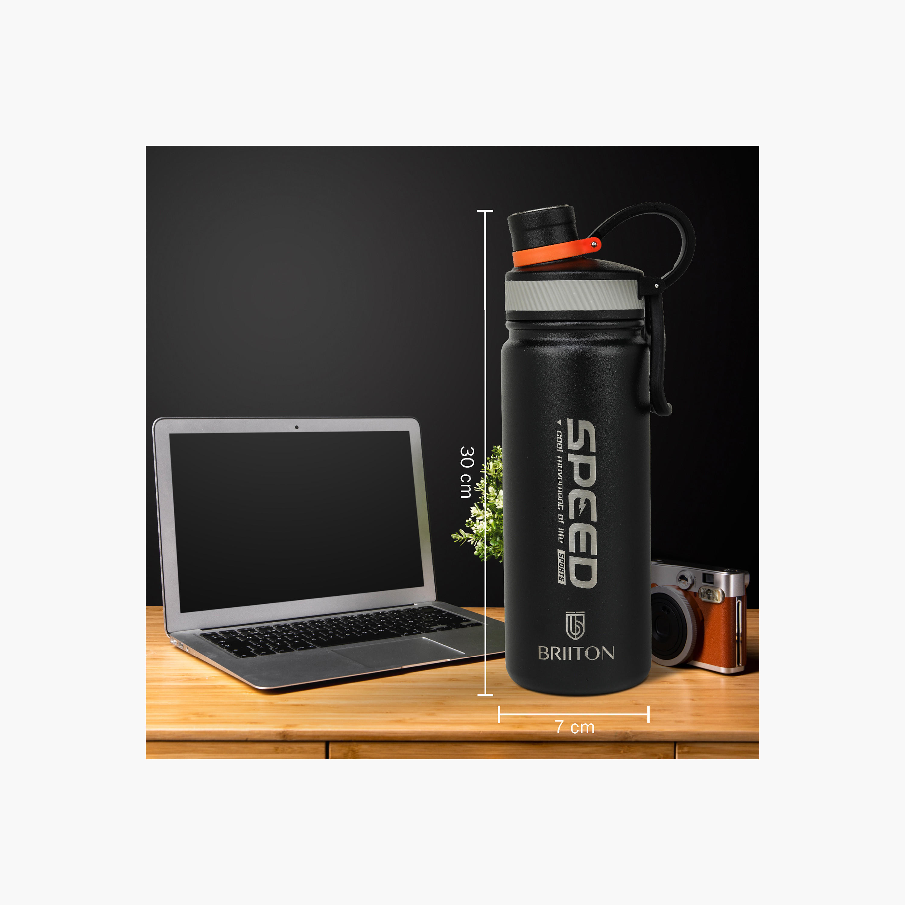 Briiton Printed Insulated Stainless Steel Water Bottle - 750 ml-household-dining-drinkserveware-bottles-image-3
