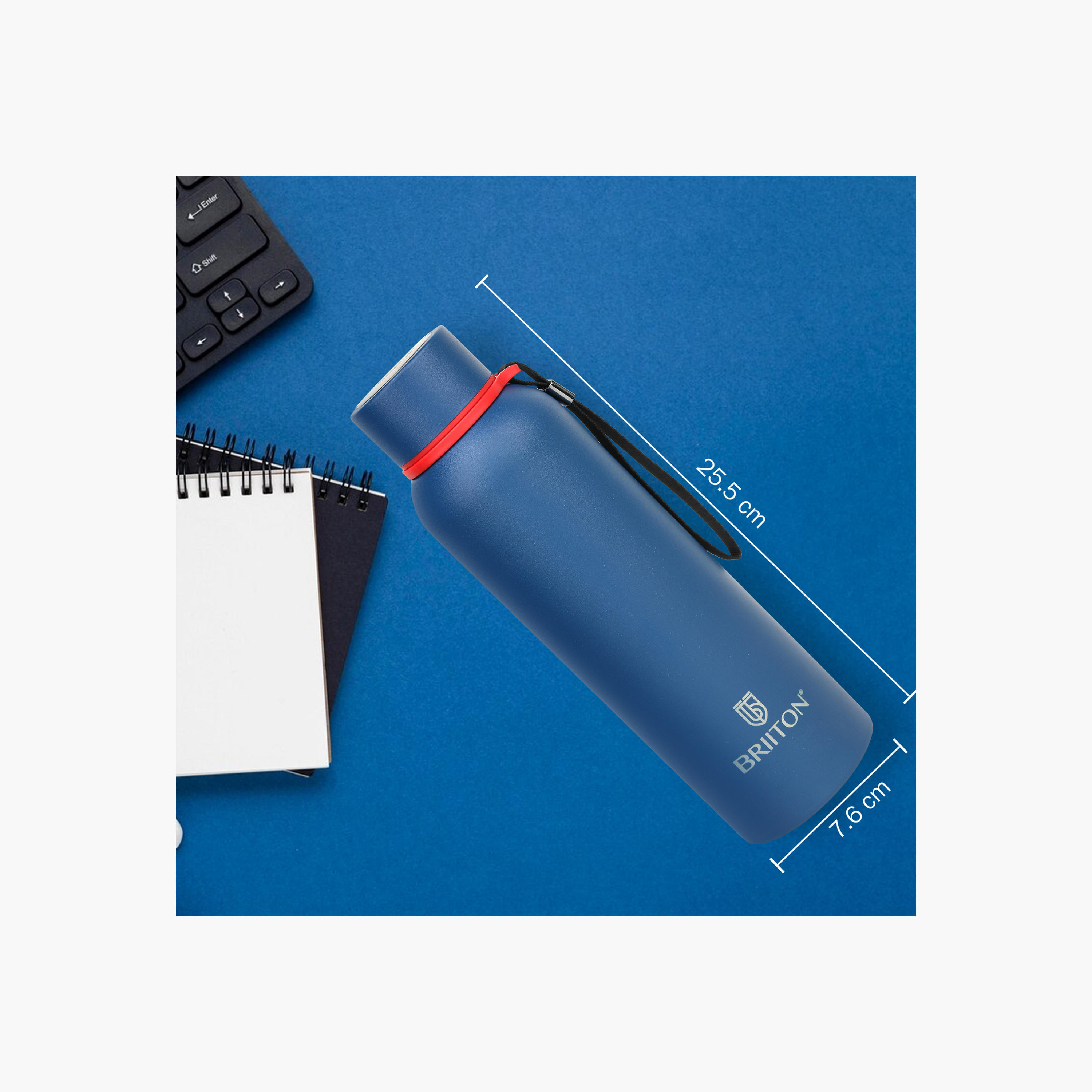 Briiton Logo Print Insulated Stainless Steel Water Bottle - 750 ml-household-dining-drinkserveware-bottles-image-3