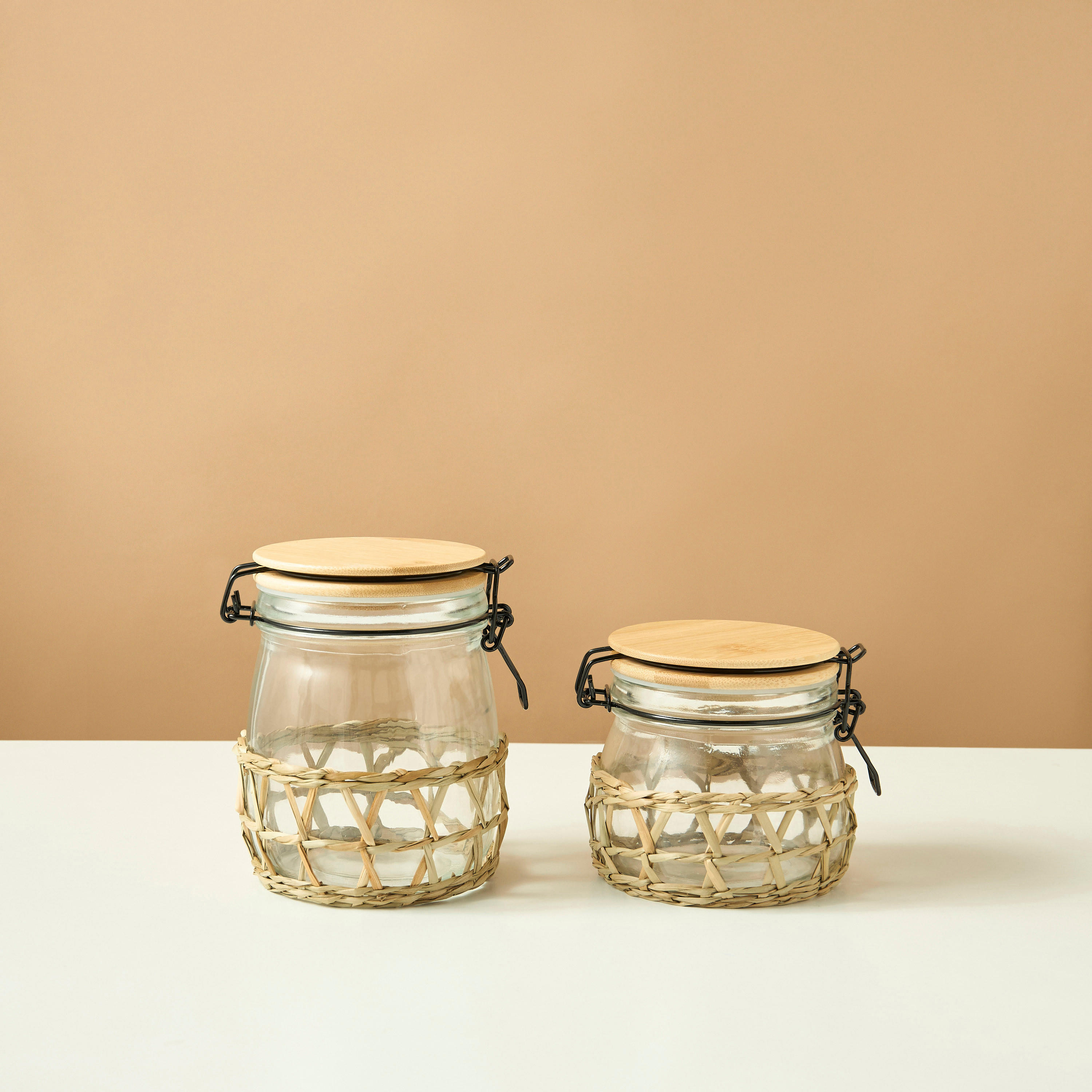 Glass 2-Piece Canister with Lid Set - 1.5 L-household-kitchen-foodstorage-containers-image-2