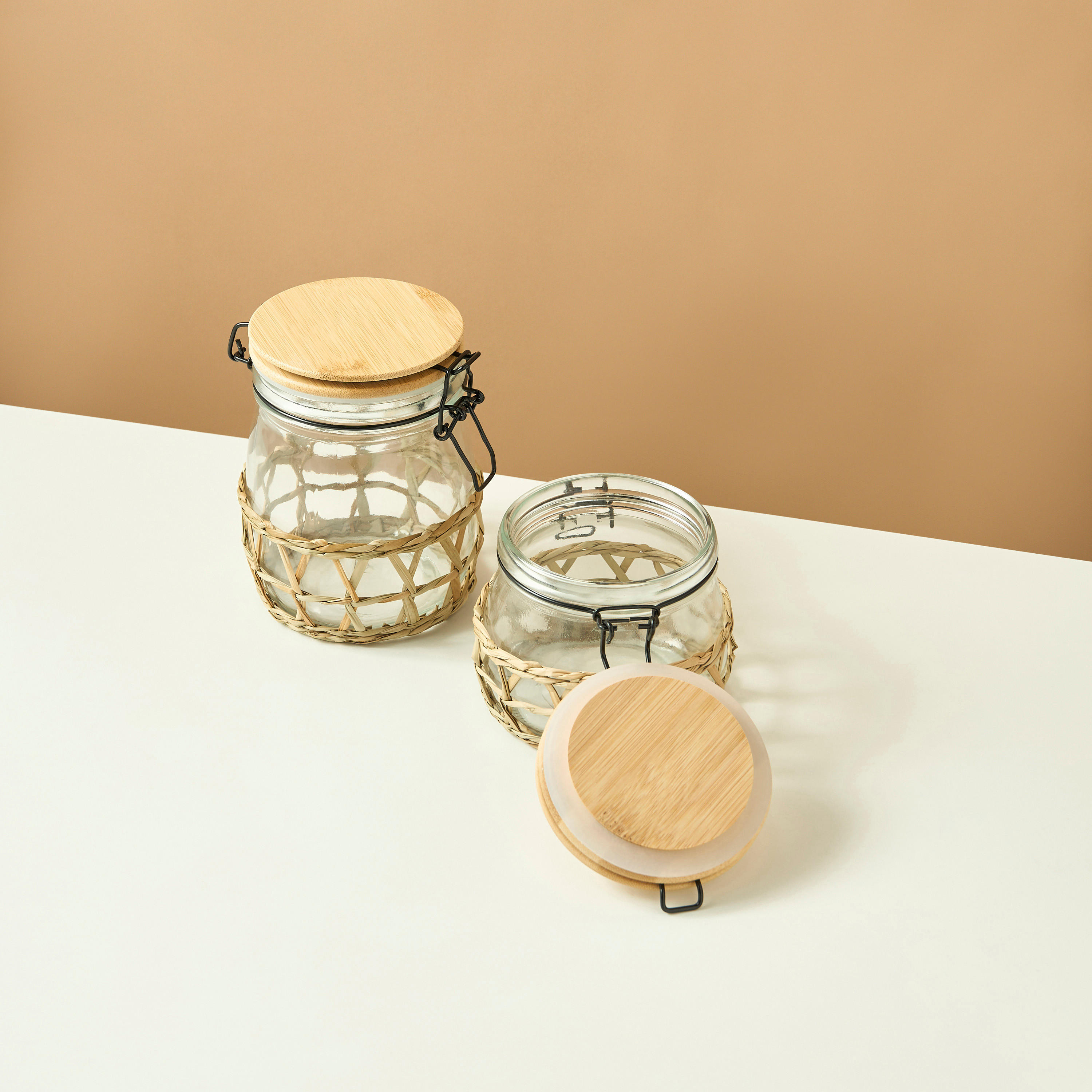 Glass 2-Piece Canister with Lid Set - 1.5 L-household-kitchen-foodstorage-containers-image-3