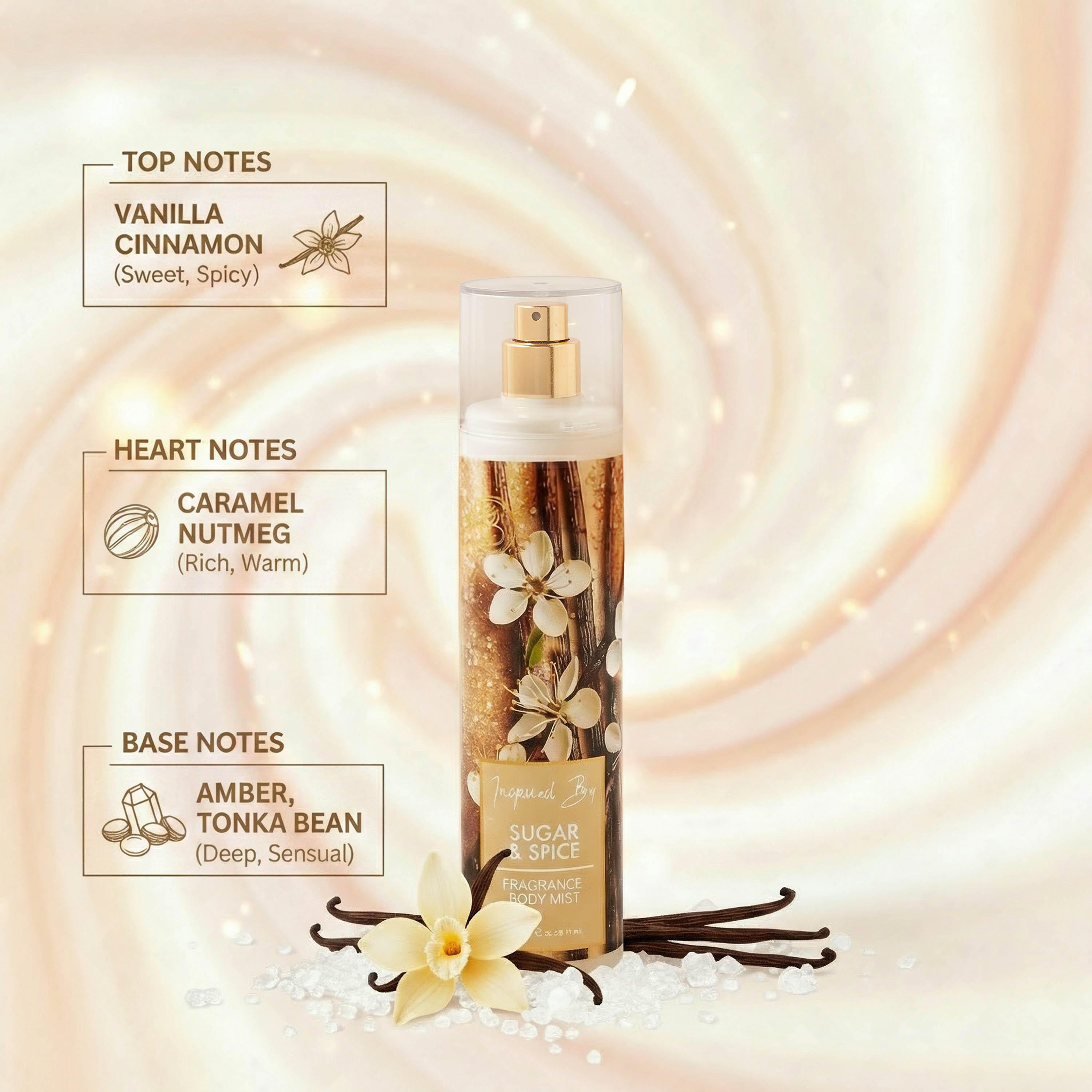 Beautysta Sugar & Spice Body Mist - 250 ml-beautyandpersonalcare-skin-cleansers-tonerandmists-image-3