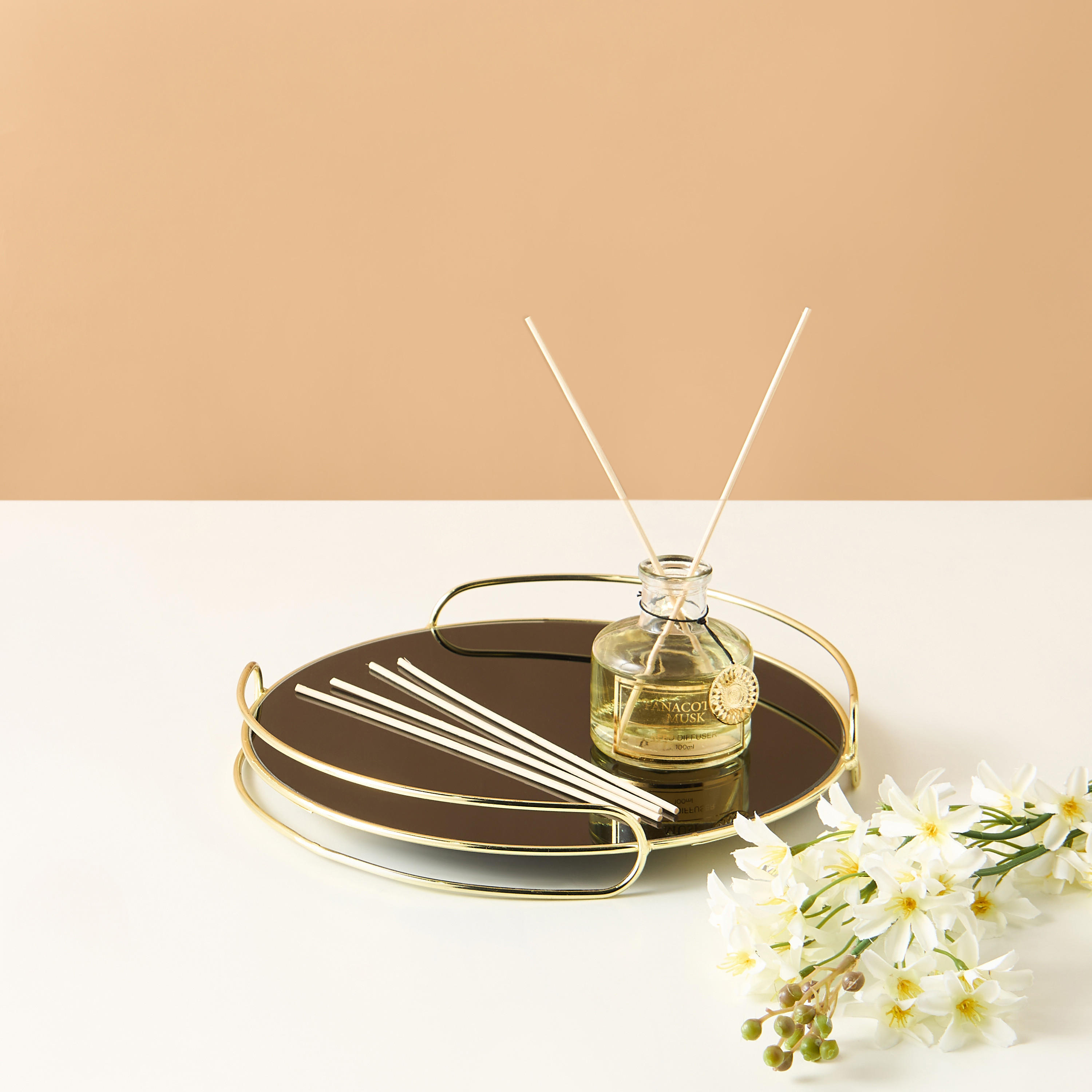 موزع عطور بأعواد باناكوتا مسك  من سينت. د - 100 مل-household-homefragrance-reeddiffusers-image-1