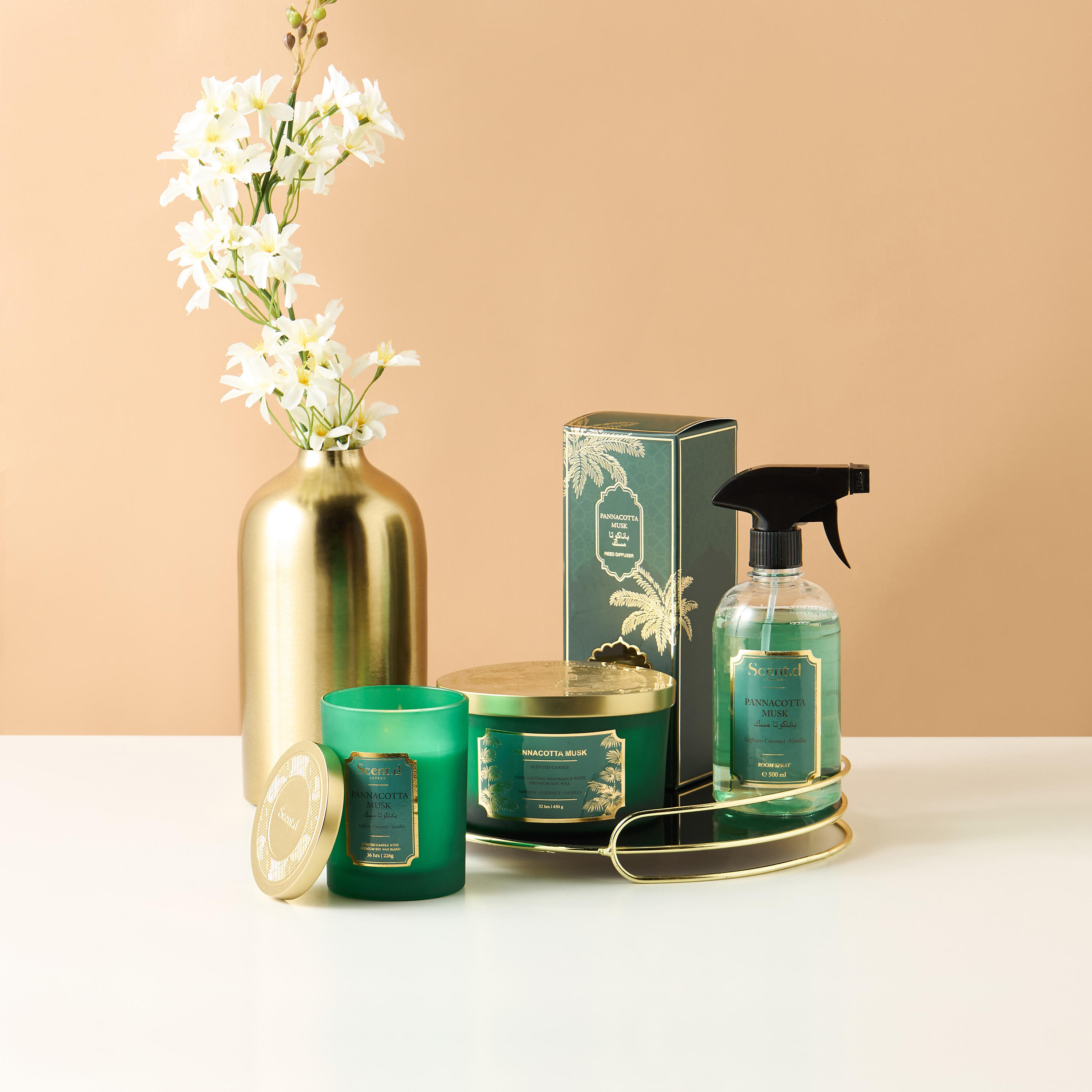 موزع عطور بأعواد باناكوتا مسك  من سينت. د - 100 مل-household-homefragrance-reeddiffusers-image-4