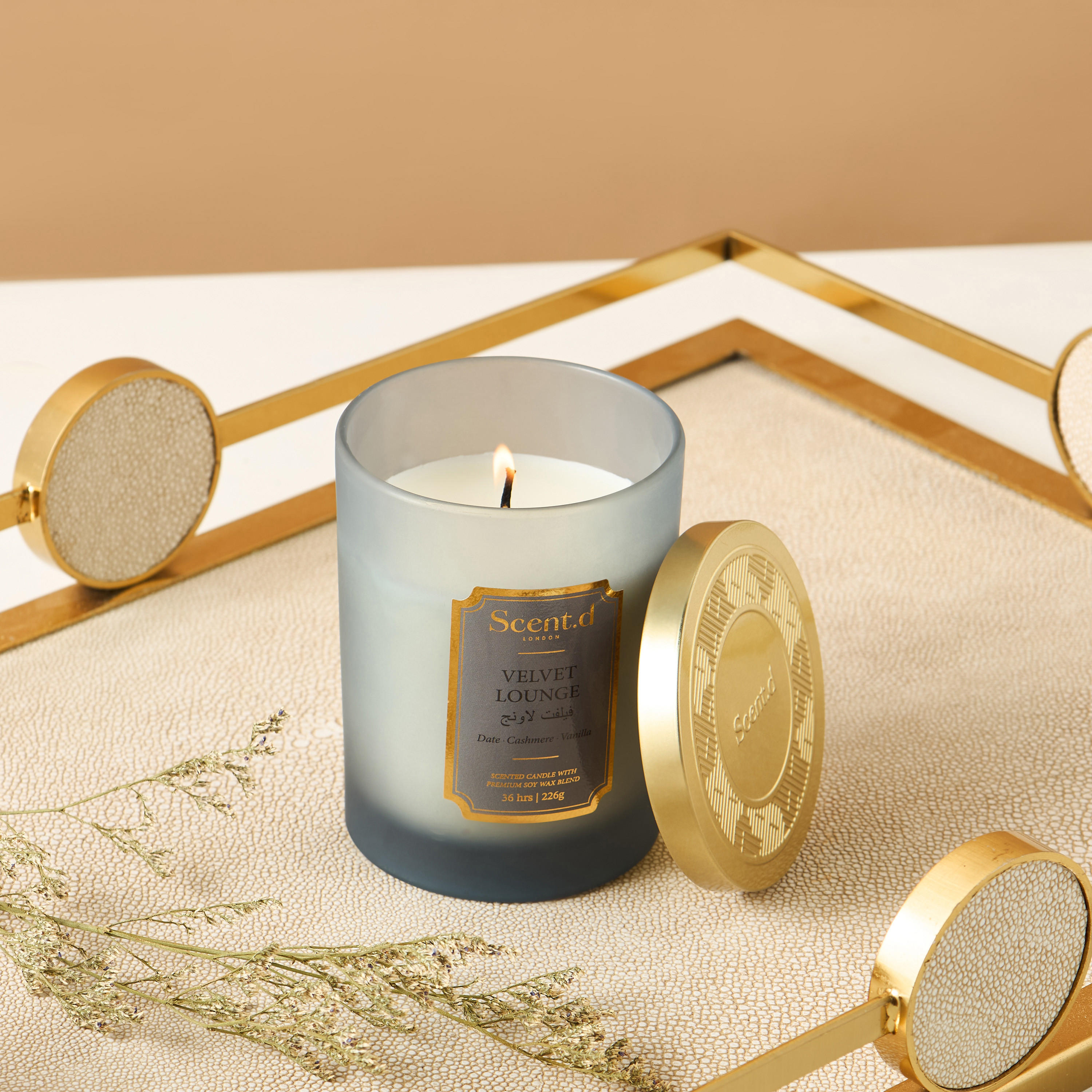 Scent.d Arabian Jasmine Scented Jar Candle - 226 gms-household-homefragrance-candles-image-1