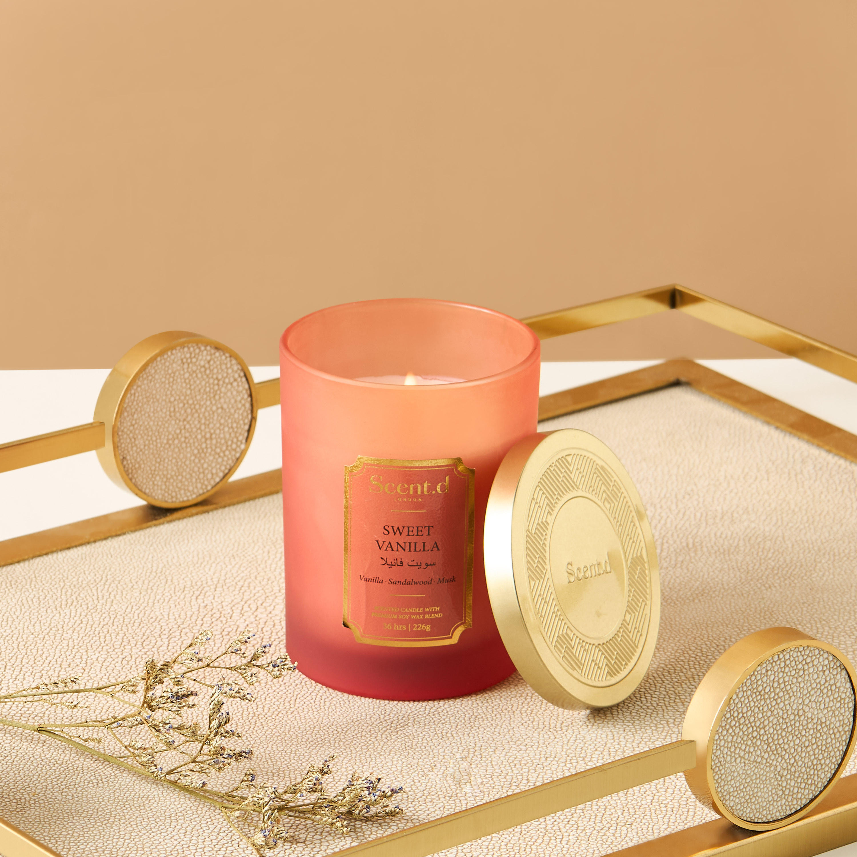 Scent.d Arabian Jasmine Scented Jar Candle - 226 gms-household-homefragrance-candles-image-1