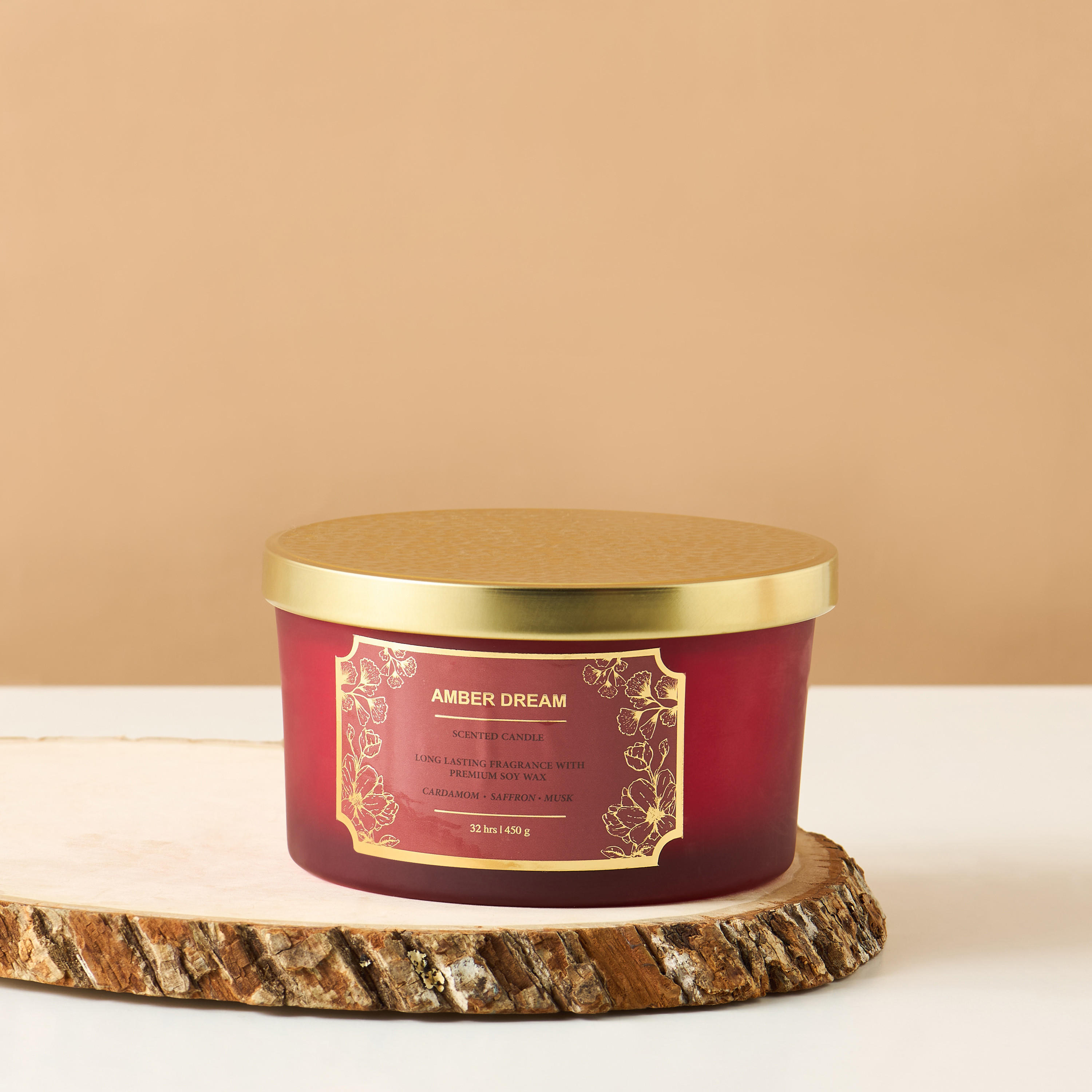 Scent.d Pomegranate Noir Scented 3-Wick Jar Candle - 450 gms-household-homefragrance-candles-image-2
