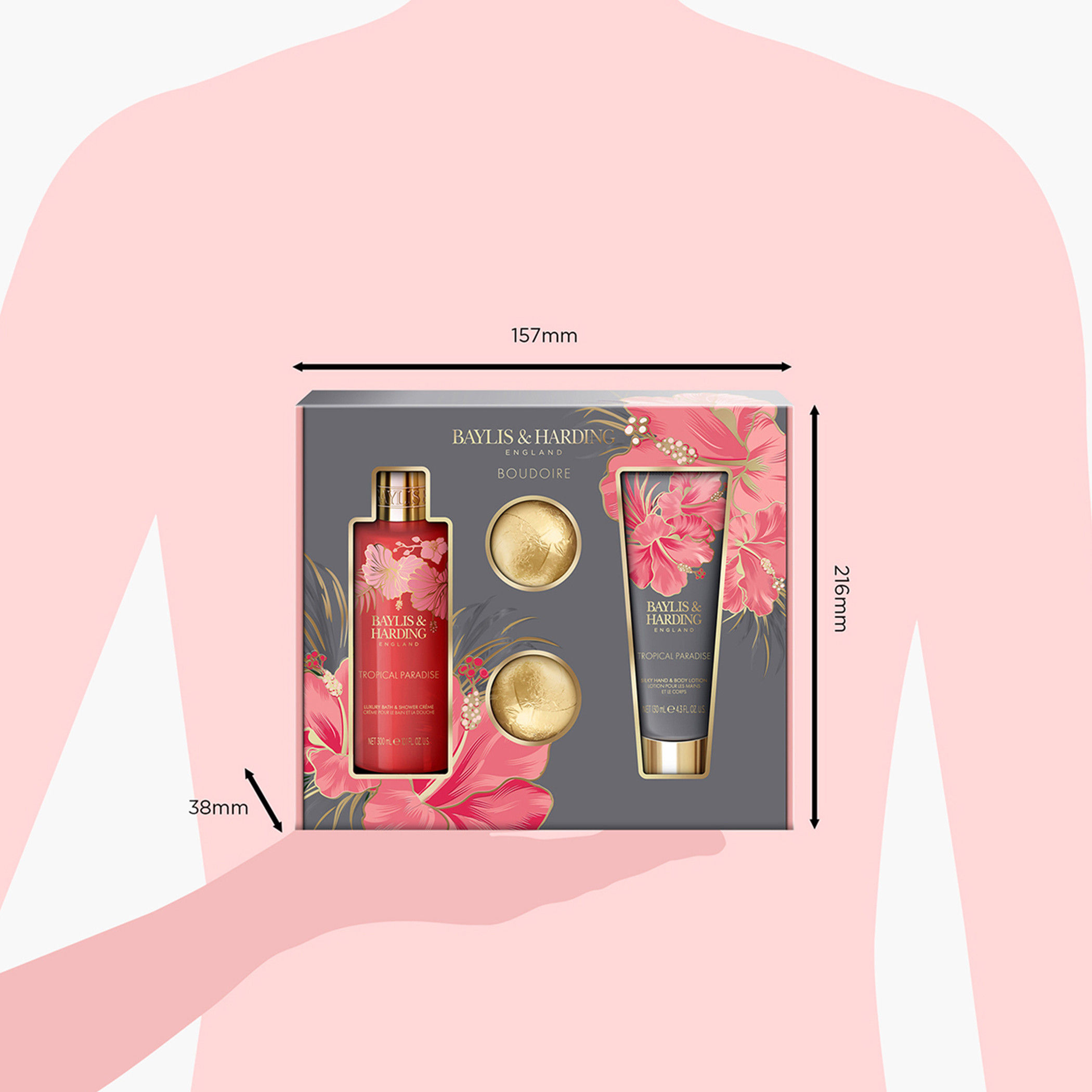 مجموعة هدايا مستحضرات الاستحمام الفاخرة قطعتين بودوير من بايليس آند هاردينج-beautyandpersonalcare-bathandbody-giftsets-image-7