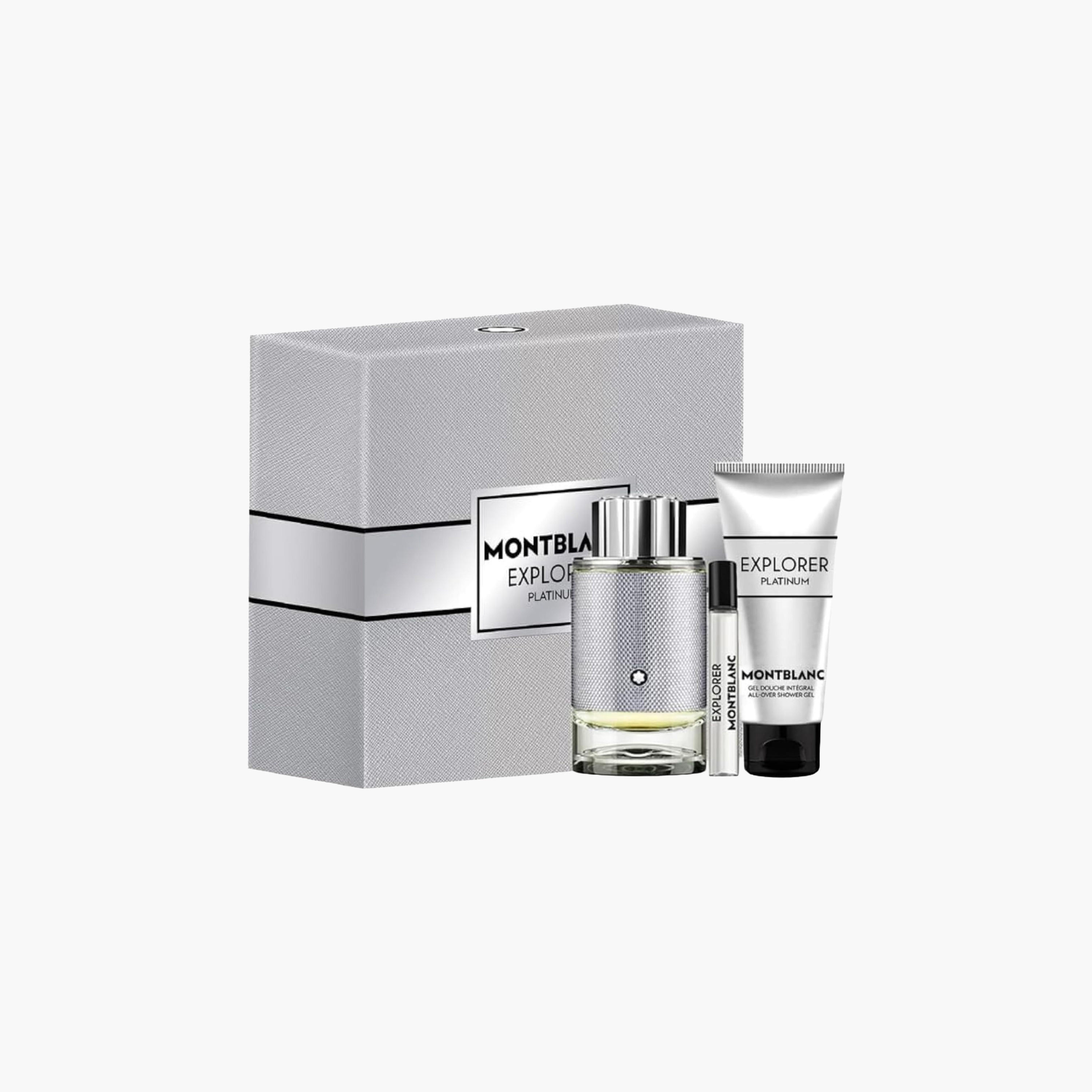 Montblanc 3-Piece Explorer Platinum Eau de Parfum and Shower Gel Gift Set for Men-beautyandpersonalcare-giftsets-image-2