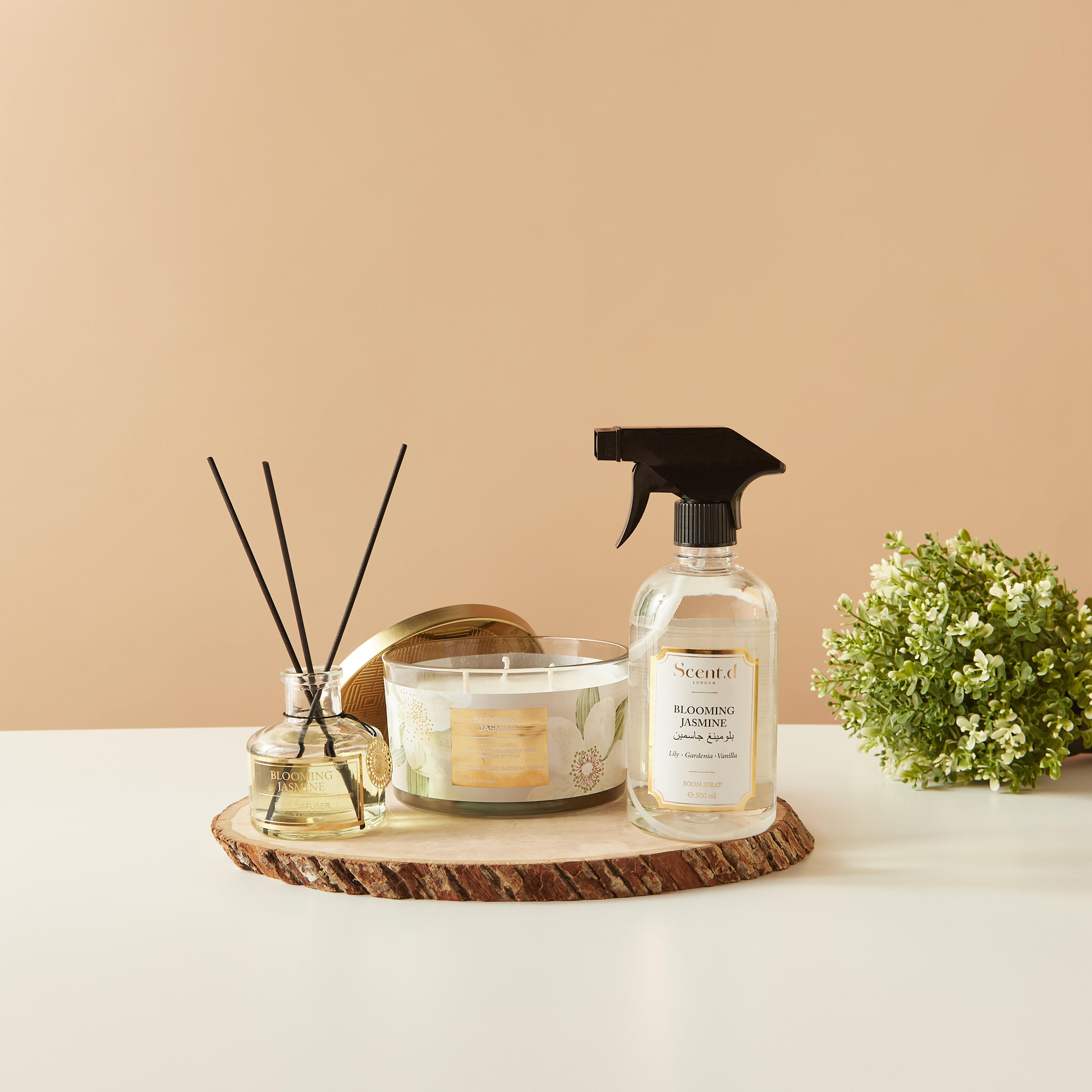 Scent.d London 3-Piece Arabian Jasmine Home Fragrance Gift Set-household-homefragrance-fragrancegiftset-image-1