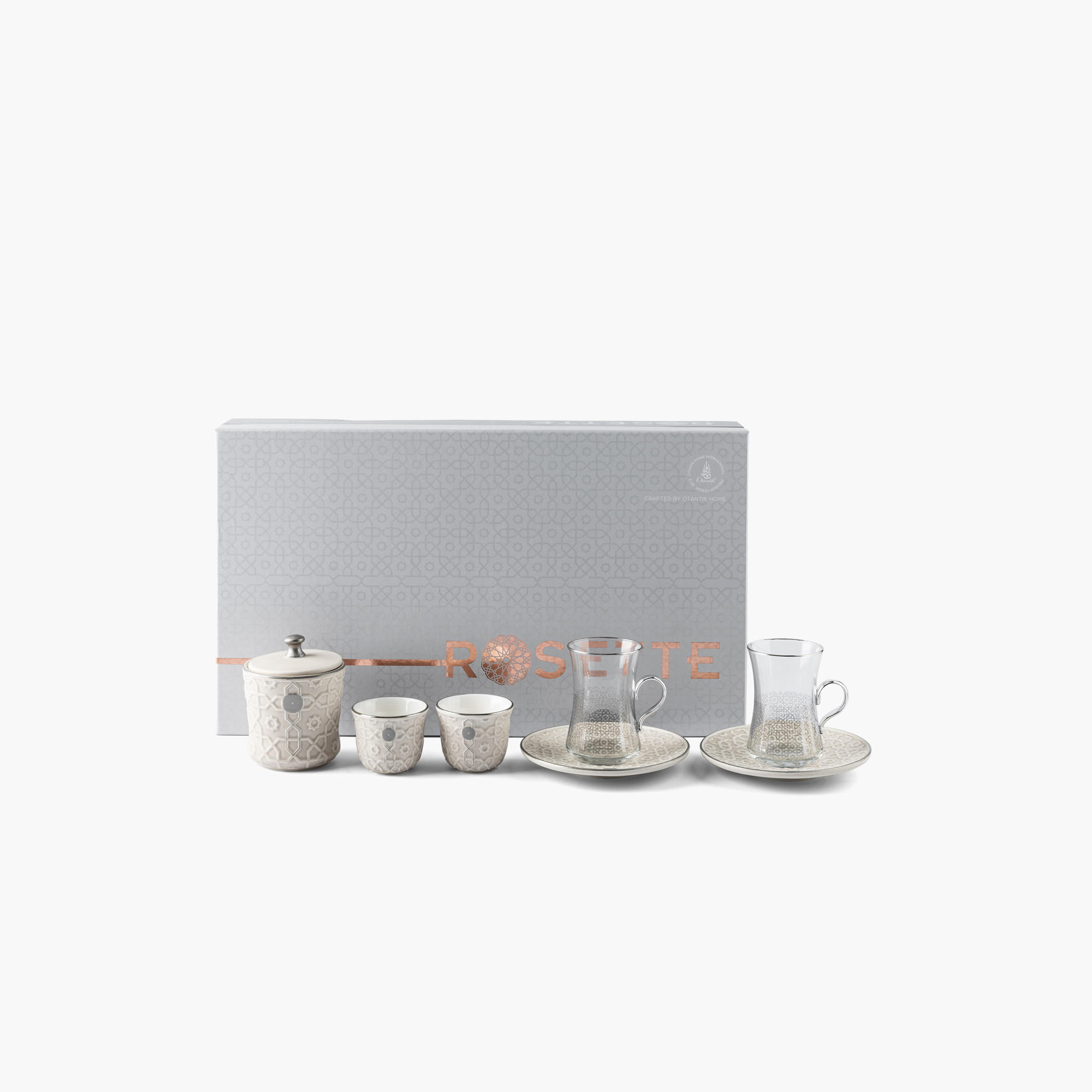 Otantik Rosette 19-Piece Porcelain Cup and Saucer Set with Sugar Pot-household-dining-teaandcoffee-teaandcoffeesets-image-4