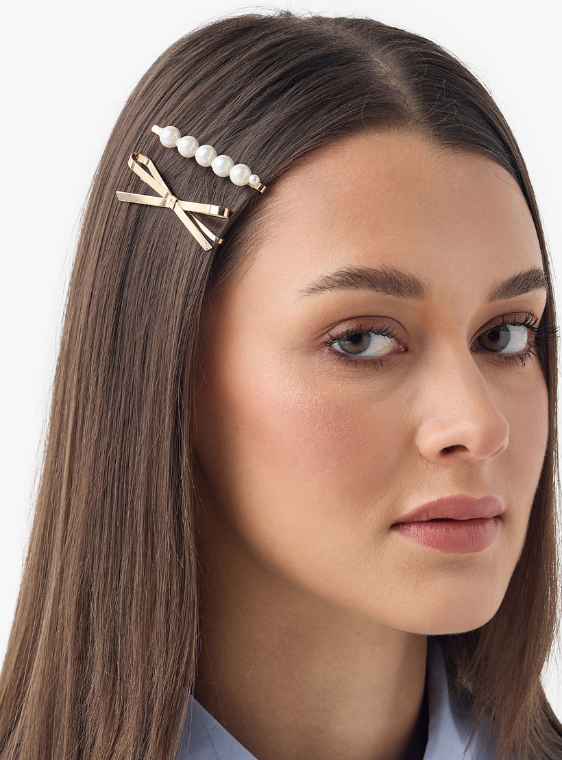 دبابيس شعر ميتاليك - طقم 3 قطع-women-hairaccessories-hairpins-image-2