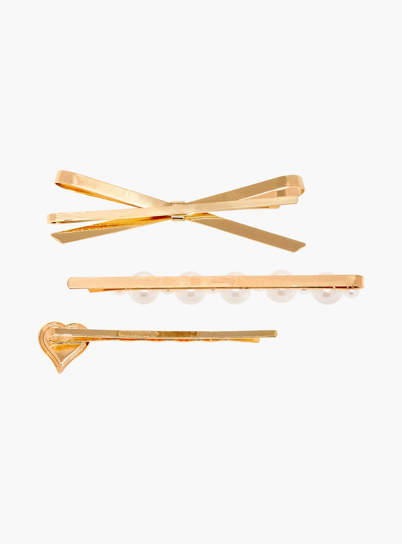 دبابيس شعر ميتاليك - طقم 3 قطع-women-hairaccessories-hairpins-image-3