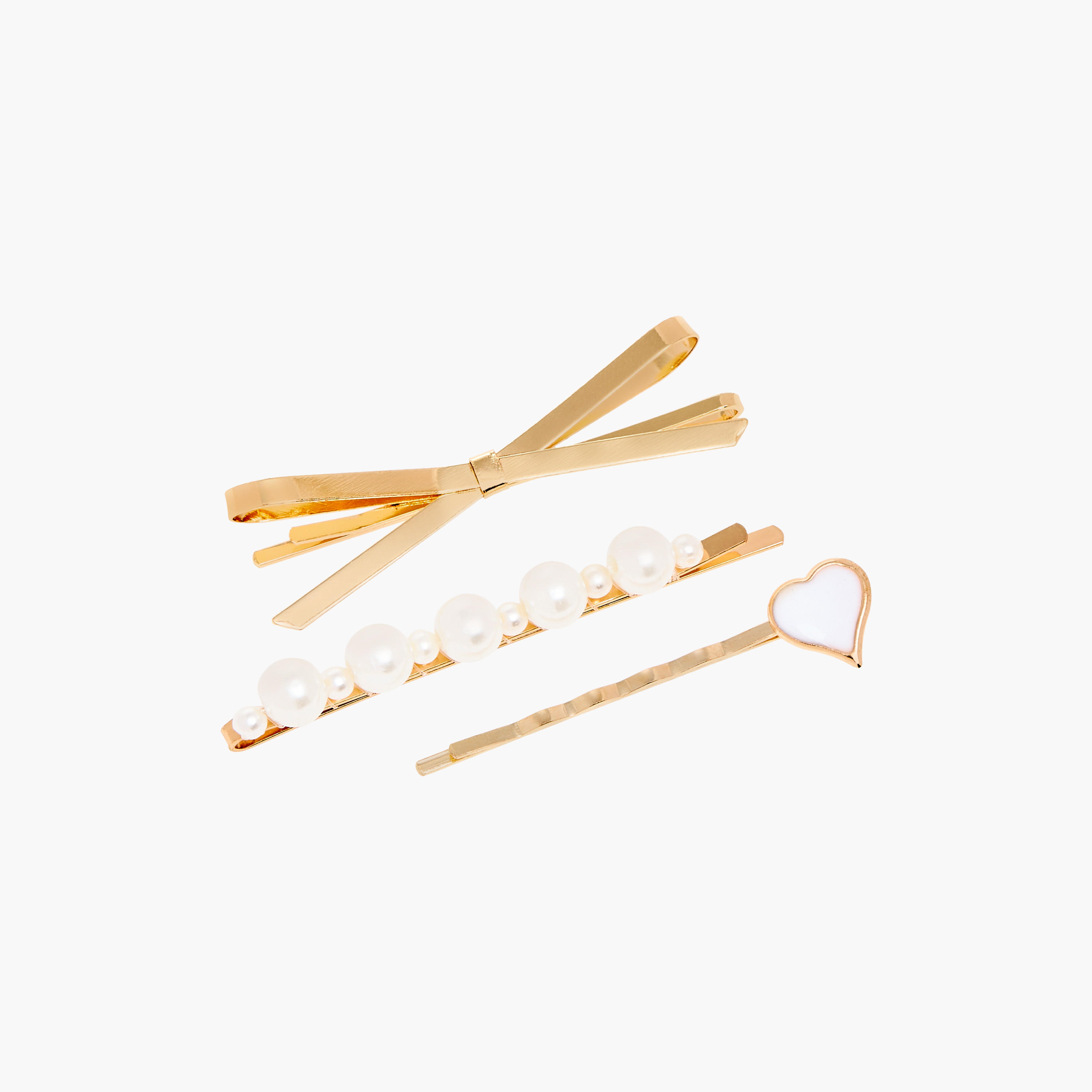 Assorted Metallic Hair Pin - Set of 3-women-hairaccessories-hairpins-image-4