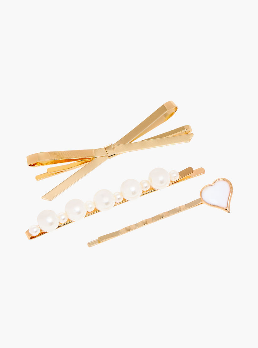 دبابيس شعر ميتاليك - طقم 3 قطع-women-hairaccessories-hairpins-image-4