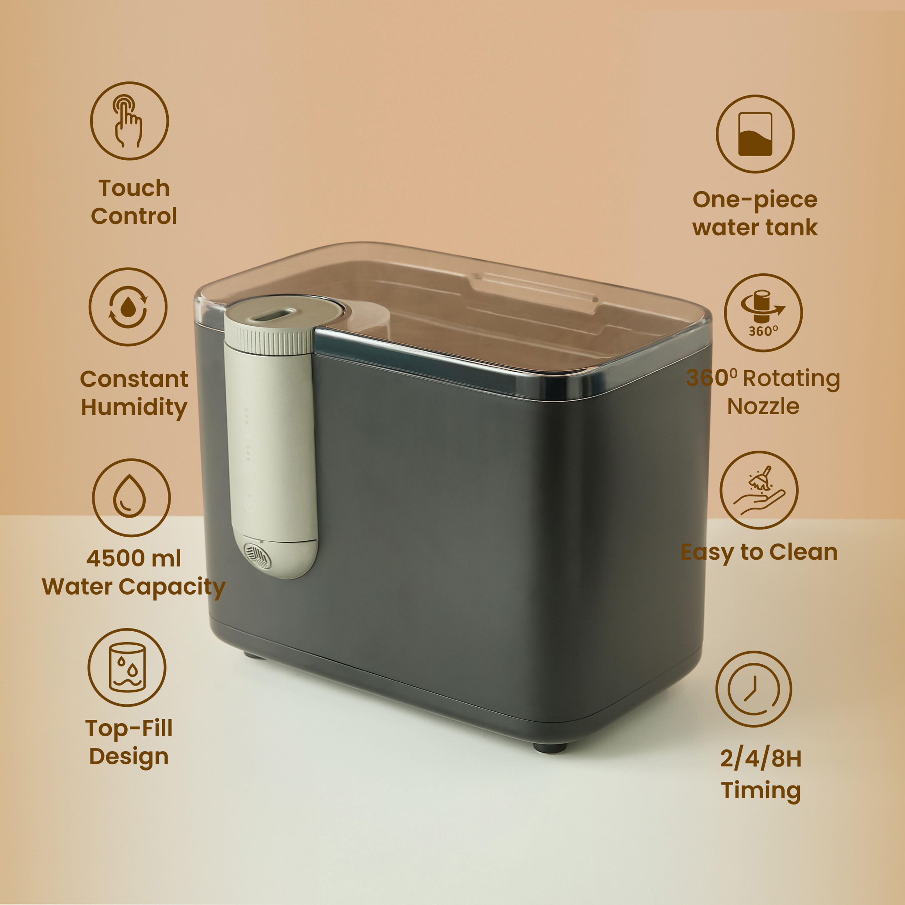 Majestic Ultrasonic Electrical Humidifier - 4.5 L-household-homefragrance-airrevitalisersandhumidifiers-image-2