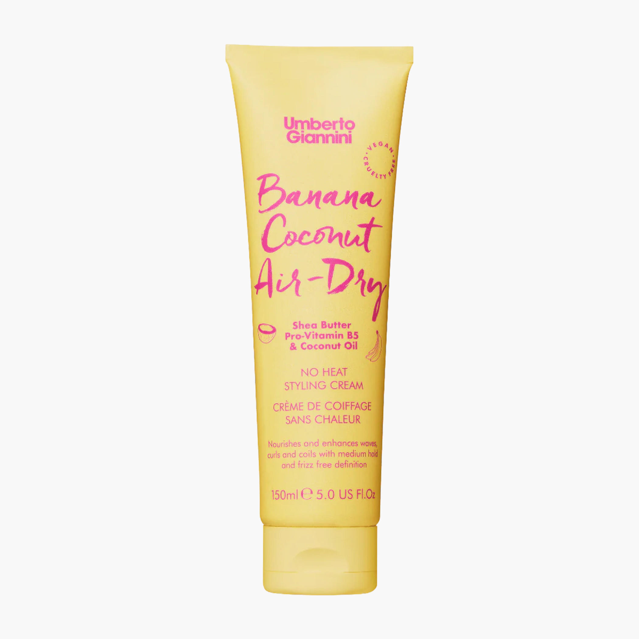 Umberto Giannini Banana Coconut Air Dry Styling Cream - 150 ml-beautyandpersonalcare-hair-haircare-hairmasksandcreams-image-1