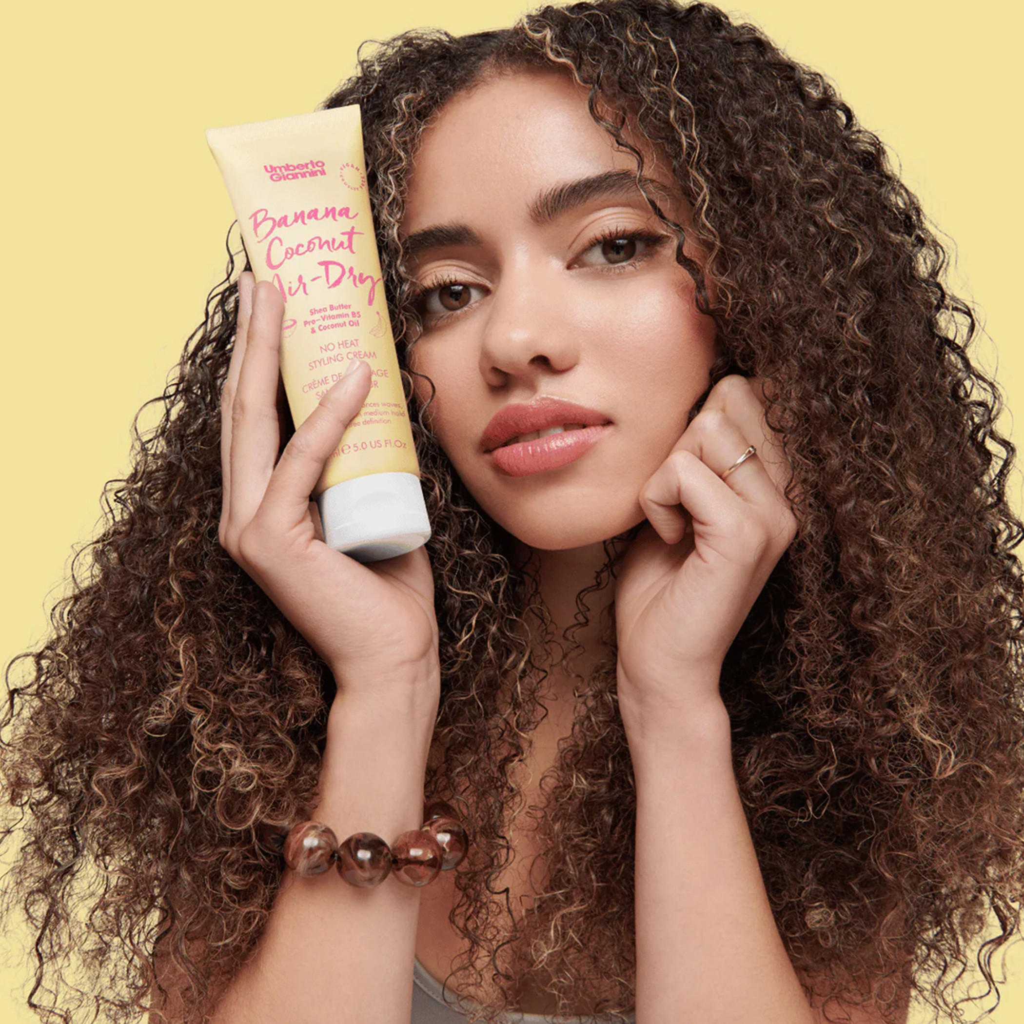 Umberto Giannini Banana Coconut Air Dry Styling Cream - 150 ml-beautyandpersonalcare-hair-haircare-hairmasksandcreams-image-3
