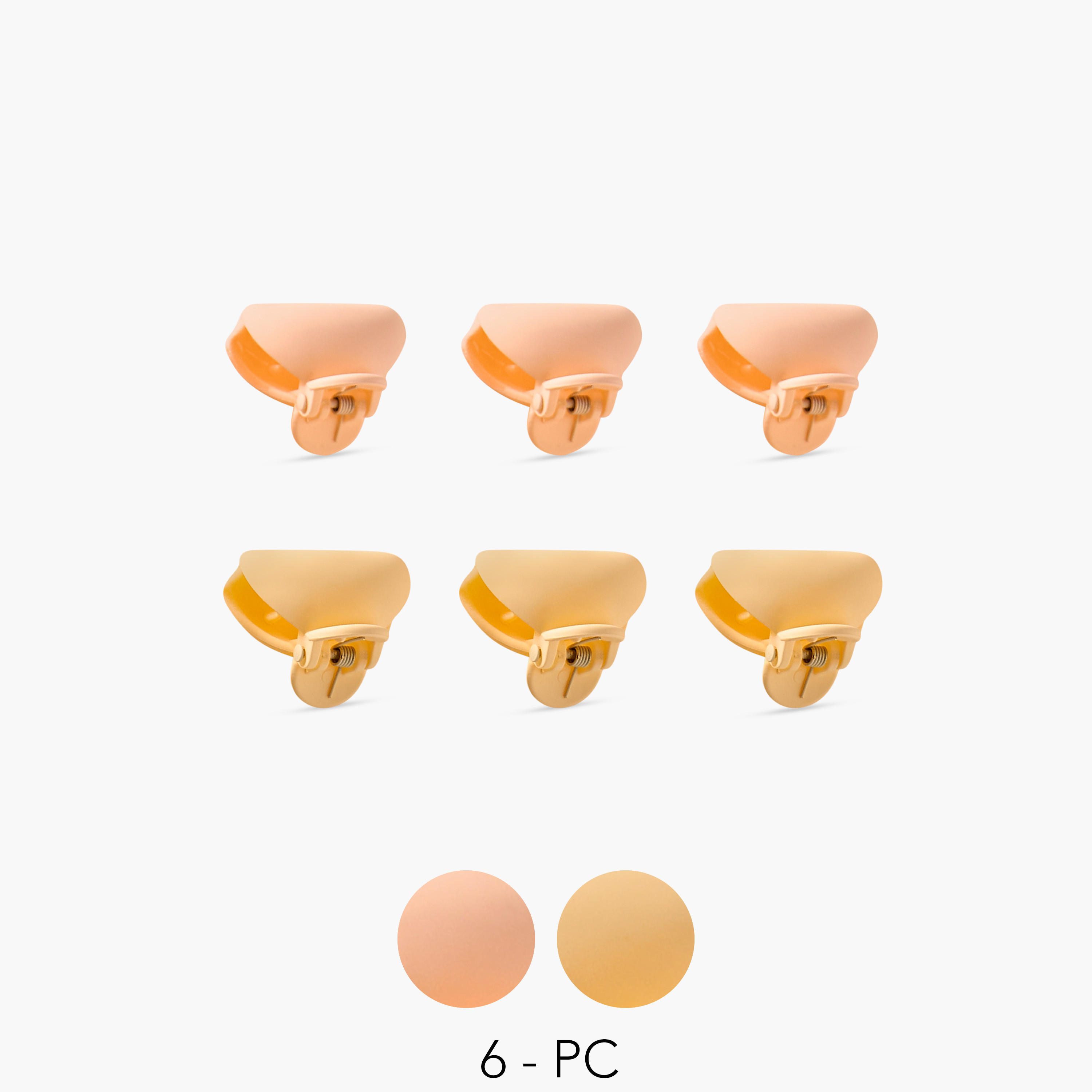 مشابك شعر سادة - طقم 6 قطع-women-hairaccessories-clamps-image-1