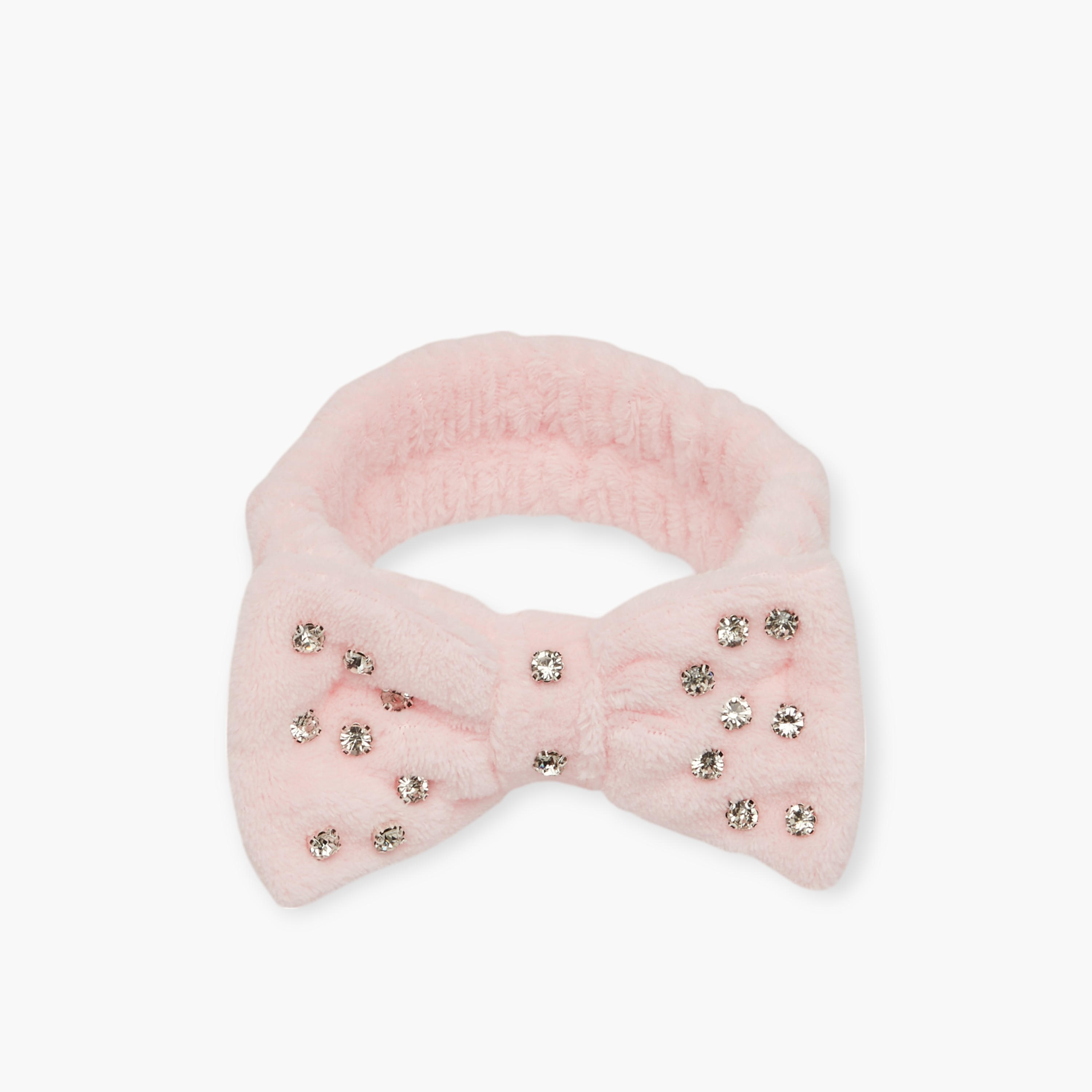 Maison de Base Rhinestone Embellished Plush Headband-beautyandpersonalcare-makeup-brushesandaccessories-accessories-image-3