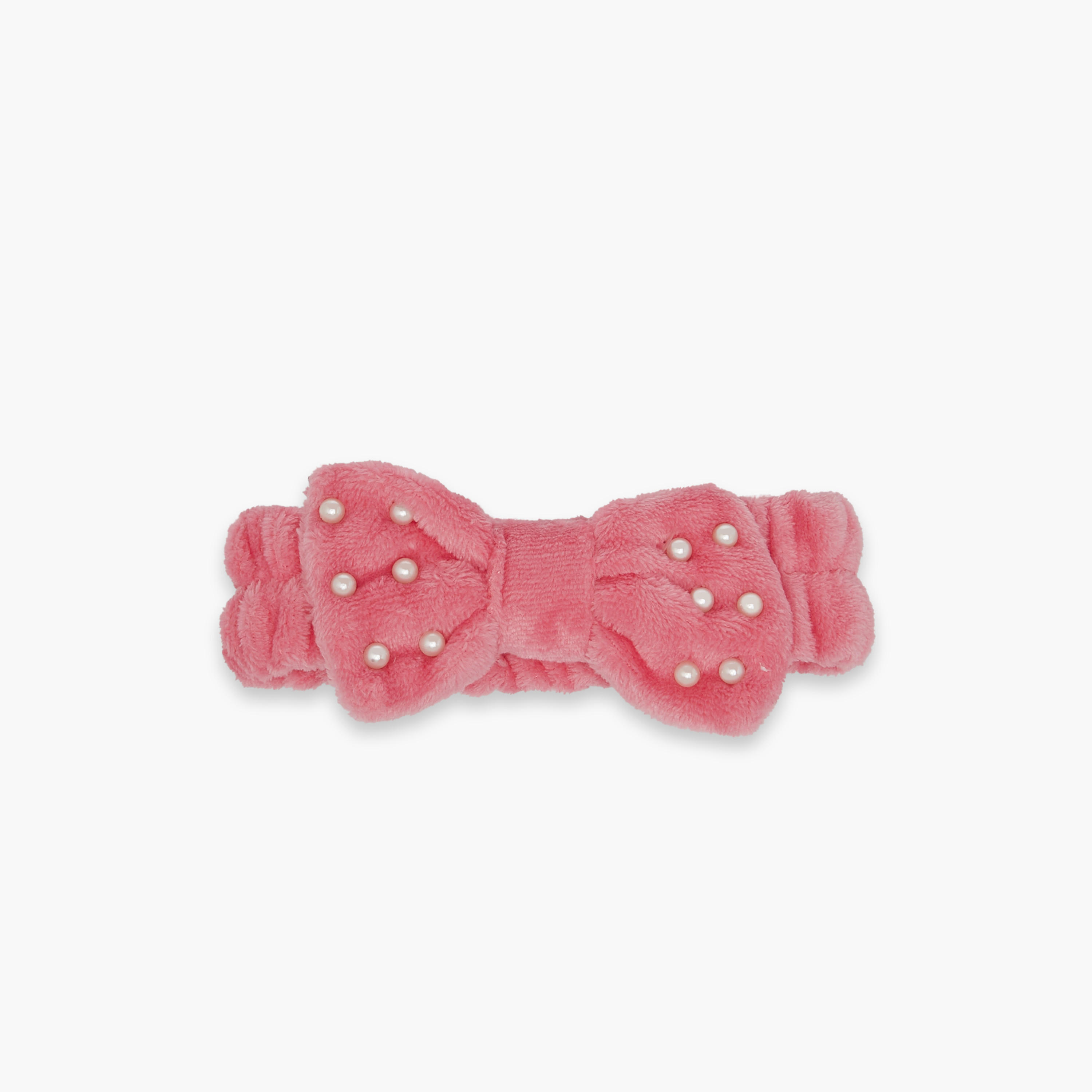Maison de Base Pearl Accent Plush Makeup Headband-beautyandpersonalcare-hair-stylingtools-hairaccessories-image-2