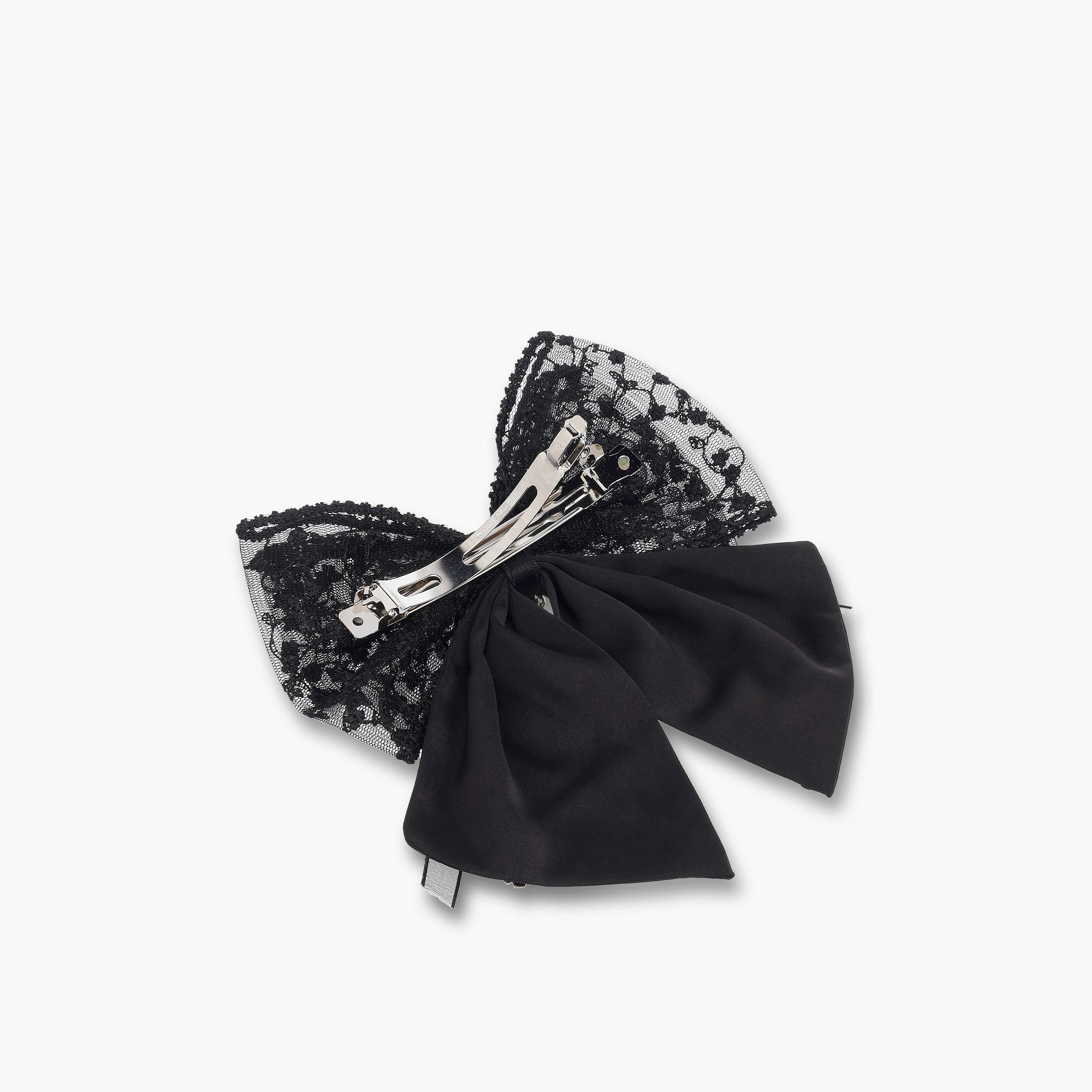 Embellished Lace Bow Barrette Hair Clip-women-hairaccessories-clips-image-3
