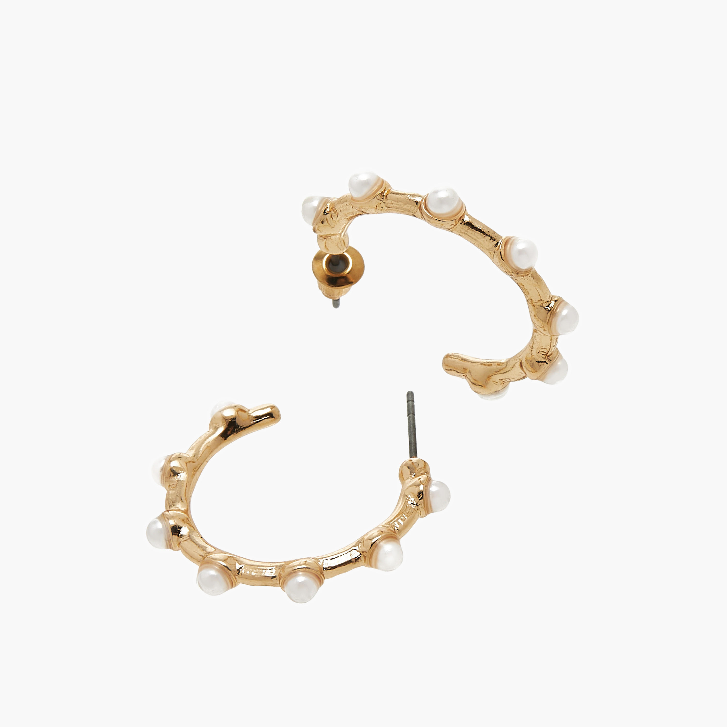 حلقان طوق مزينة باللؤلؤ بمكبس إغلاق خلفي - طقم من 3-women-watchesandjewellery-jewellery-earrings-image-5