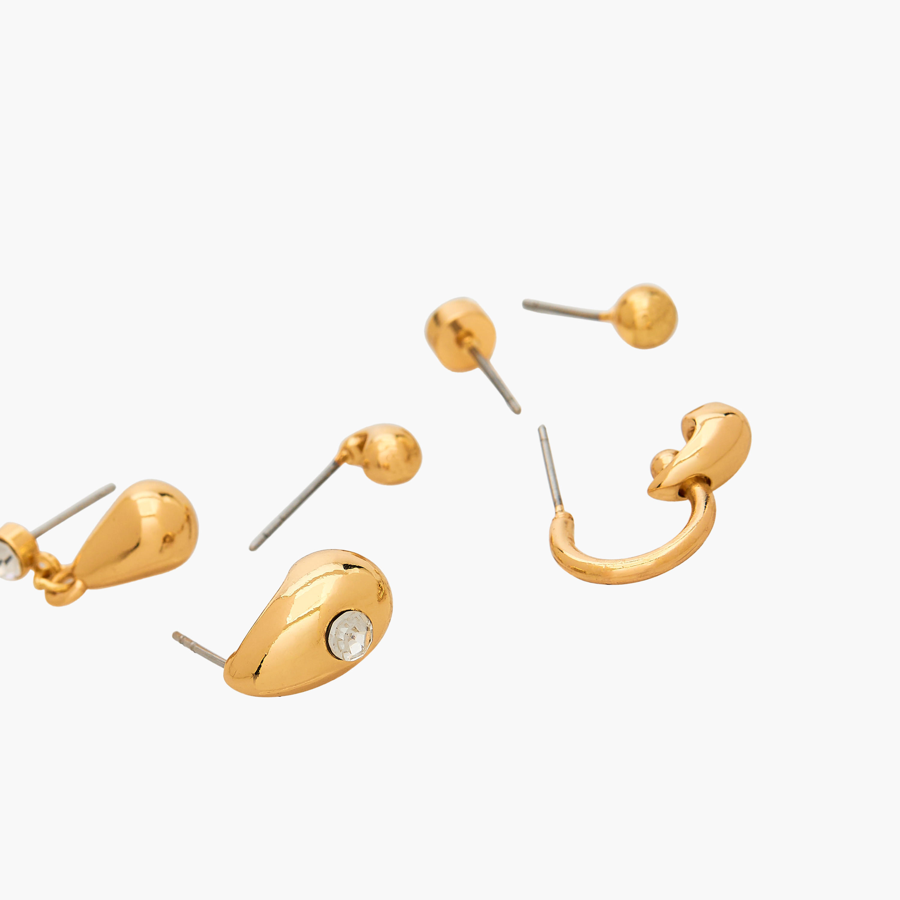 حلقان مزينة بمكبس إغلاق خلفي - طقم من 6-women-watchesandjewellery-jewellery-earrings-image-4