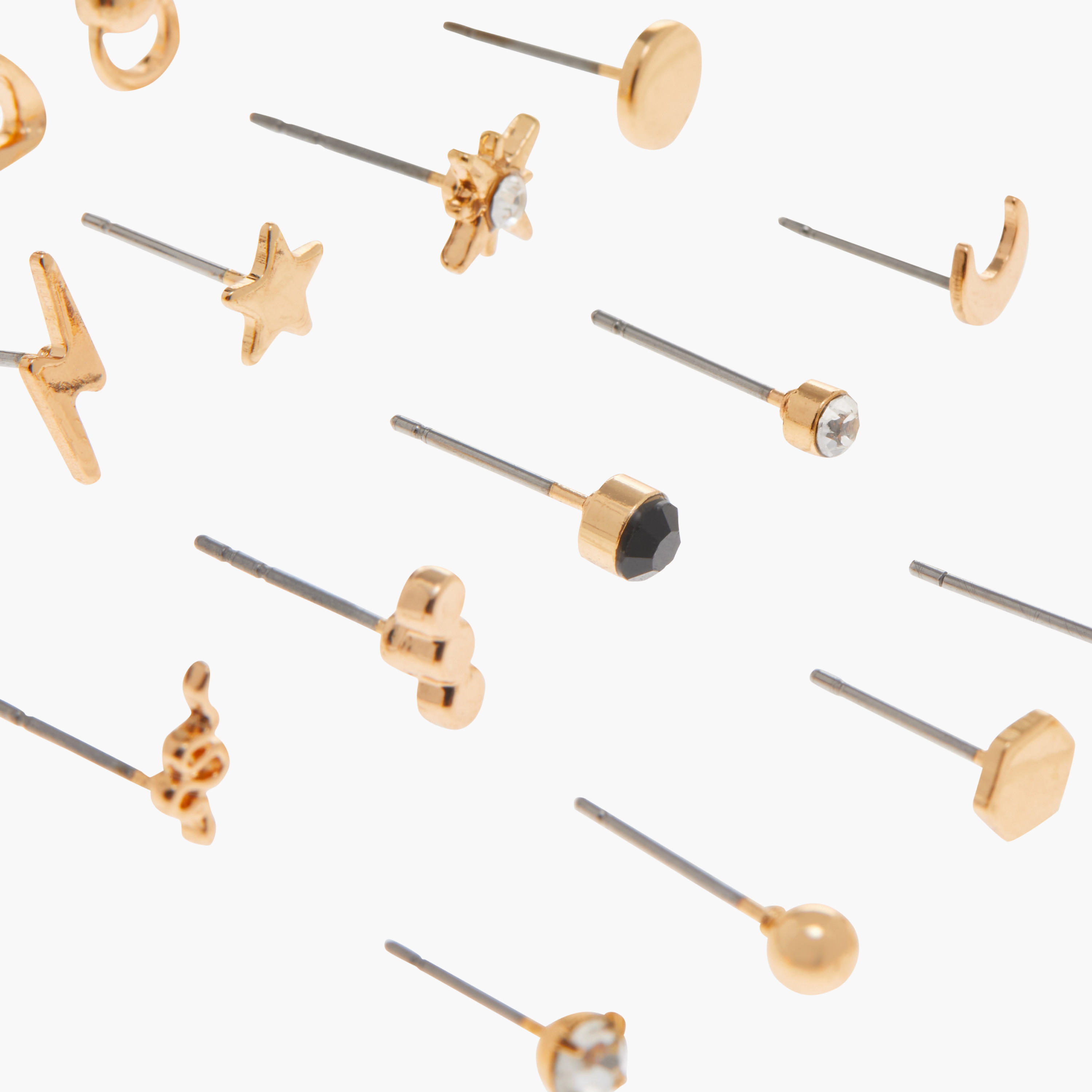 حلقان مرصعة متنوعة بمكبس إغلاق خلفي - طقم من 25-women-watchesandjewellery-jewellery-earrings-image-4
