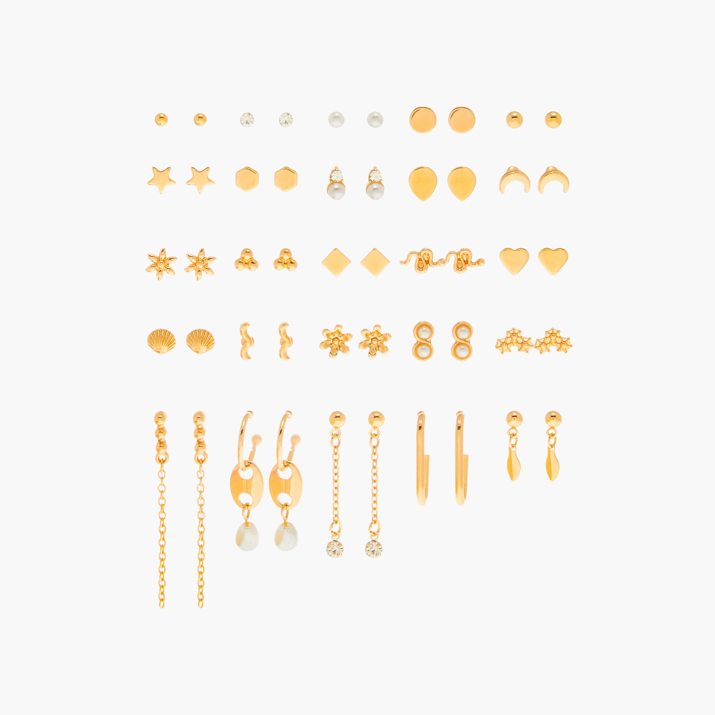 Assorted Earrings with Pushback Closure - Set of 25-women-watchesandjewellery-jewellery-earrings-image-1