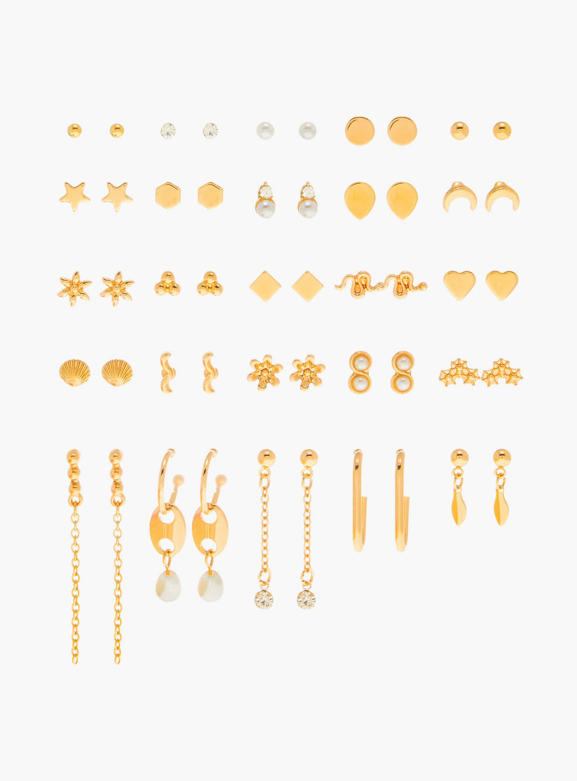 Assorted Earrings with Pushback Closure - Set of 25-women-watchesandjewellery-jewellery-earrings-image-1