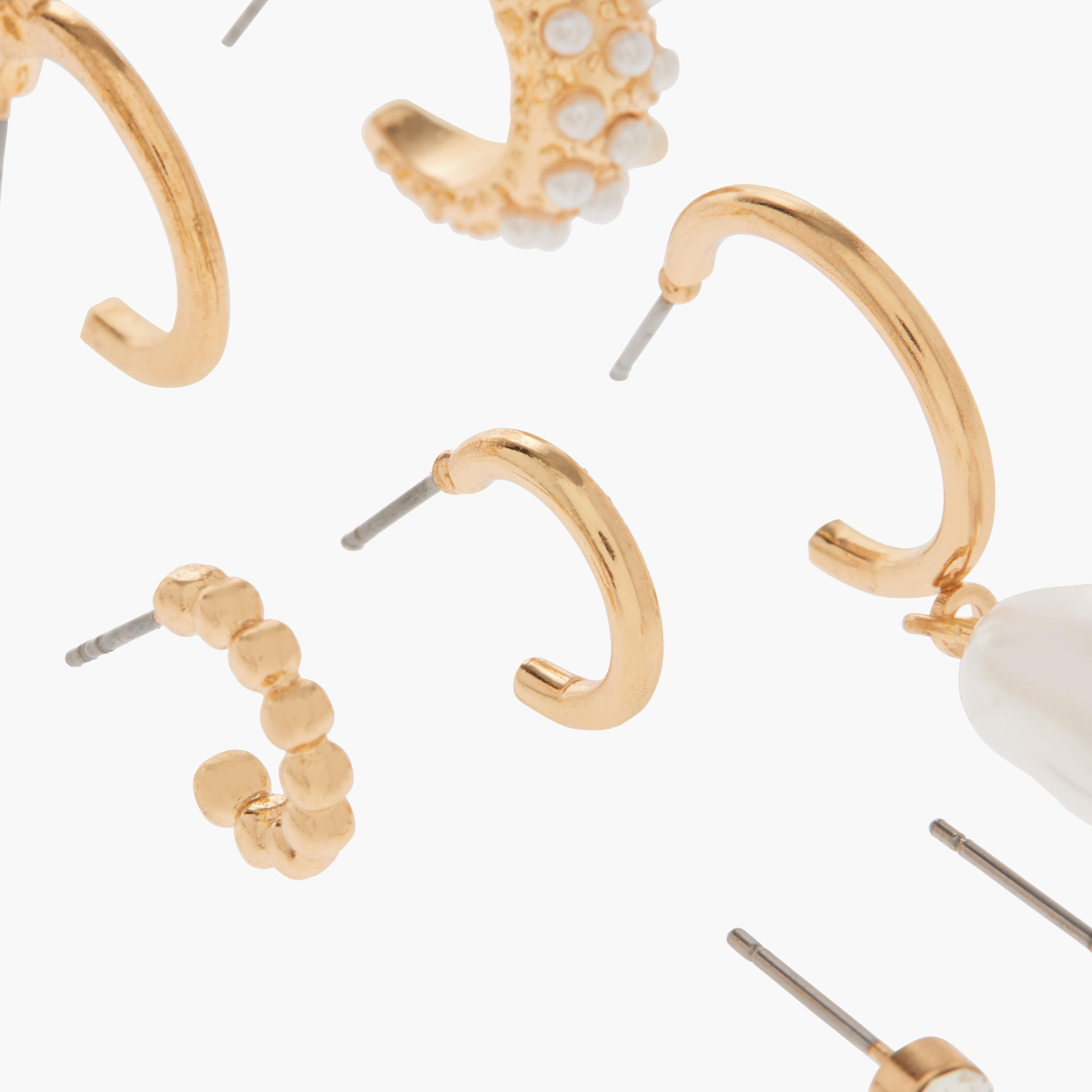 Assorted Earrings with Pushback Closure - Set of 9-women-watchesandjewellery-jewellery-earrings-image-4